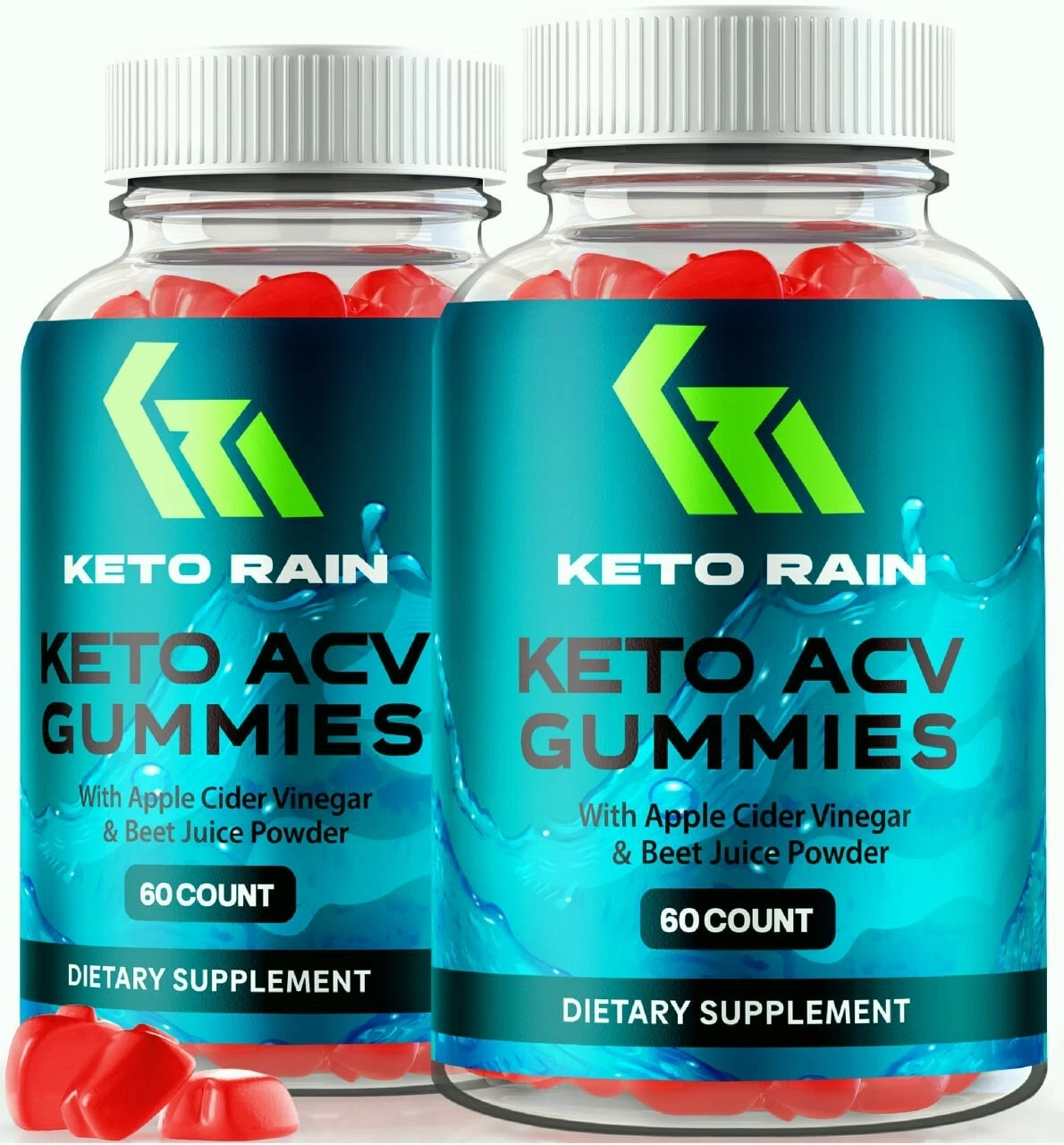 (2 Pack) Keto Rain Gummies, KetoRain Keto ACV for Advanced Weight Loss & Energy