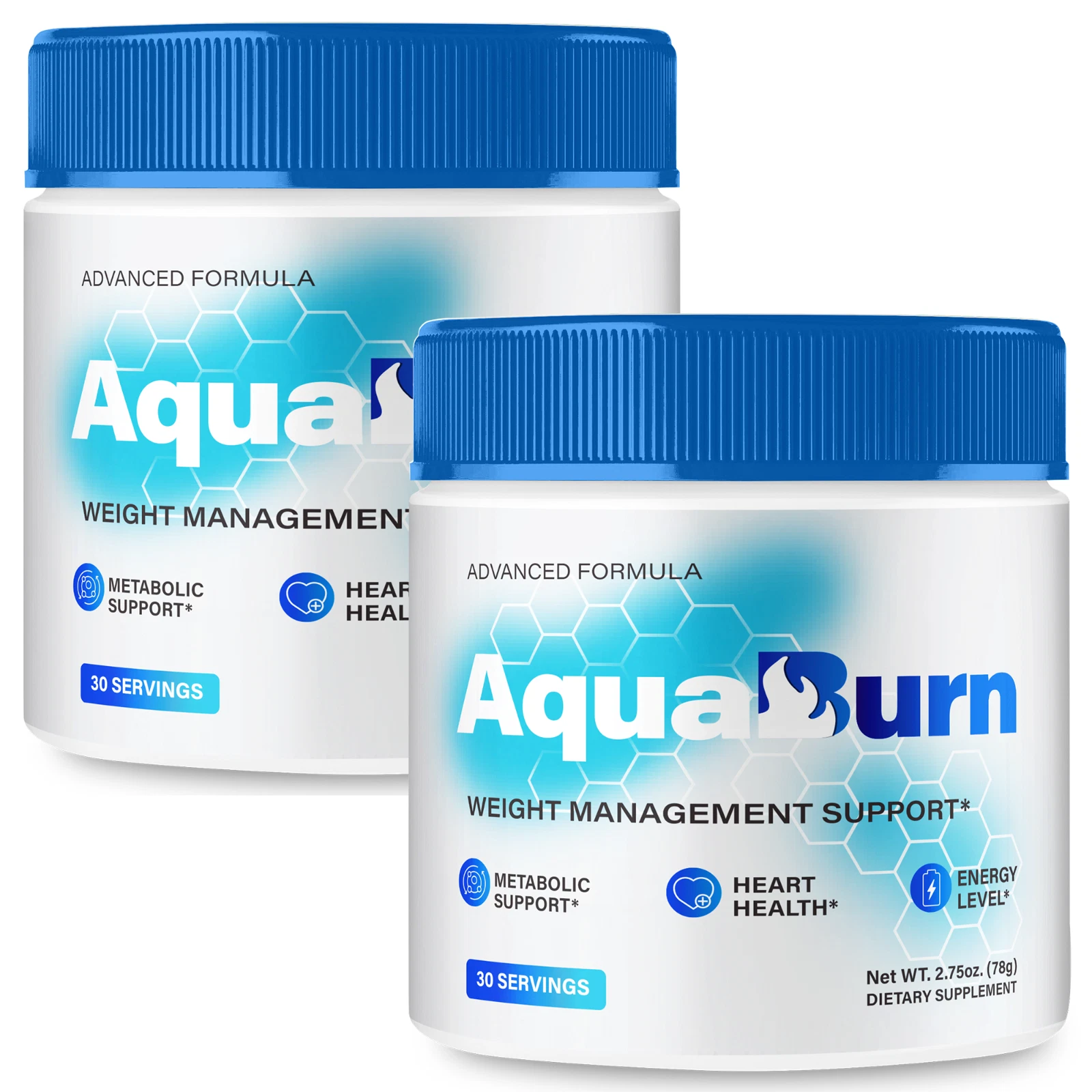 (2 Pack) AquaBurn Powder, Advanced Weight Loss Powder for Energy & Fat Burning
