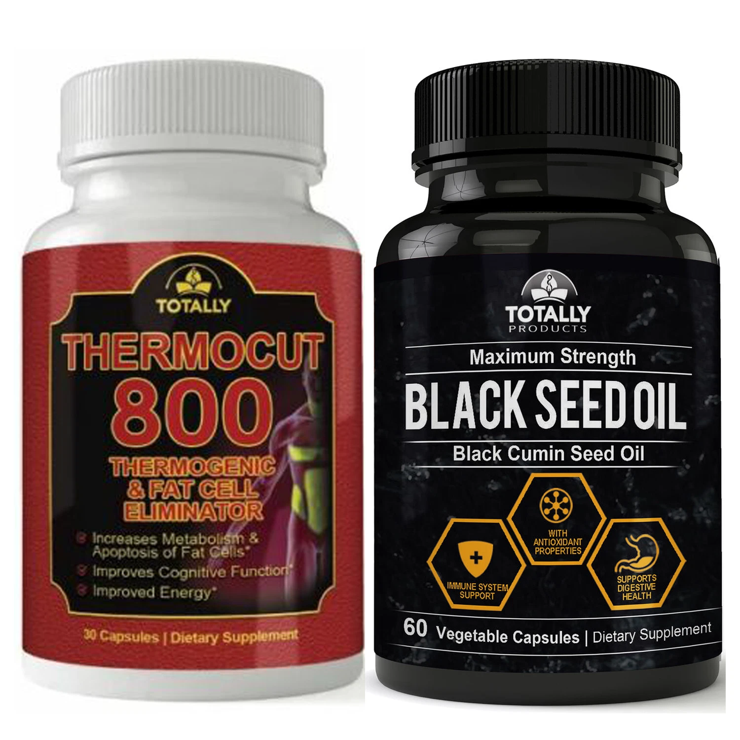 Thermocut Fat Burner Weight Loss Black Cumin Seed Oil Immune Health Supplements