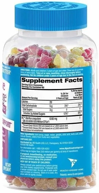 Schiff Digestive Advantage Probiotic Gummies – 120 Count