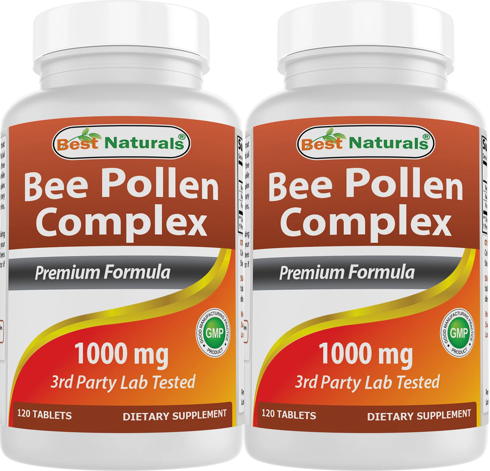 2 csomag Best Naturals méhpollen komplex 1000 mg 120 tabletta, egészséges anyagcsere