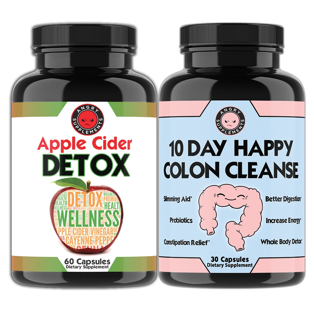 Detox & Cleanse Duo w/ Apple Cider Weight Loss & Detox Colon Cleanse - 2PK