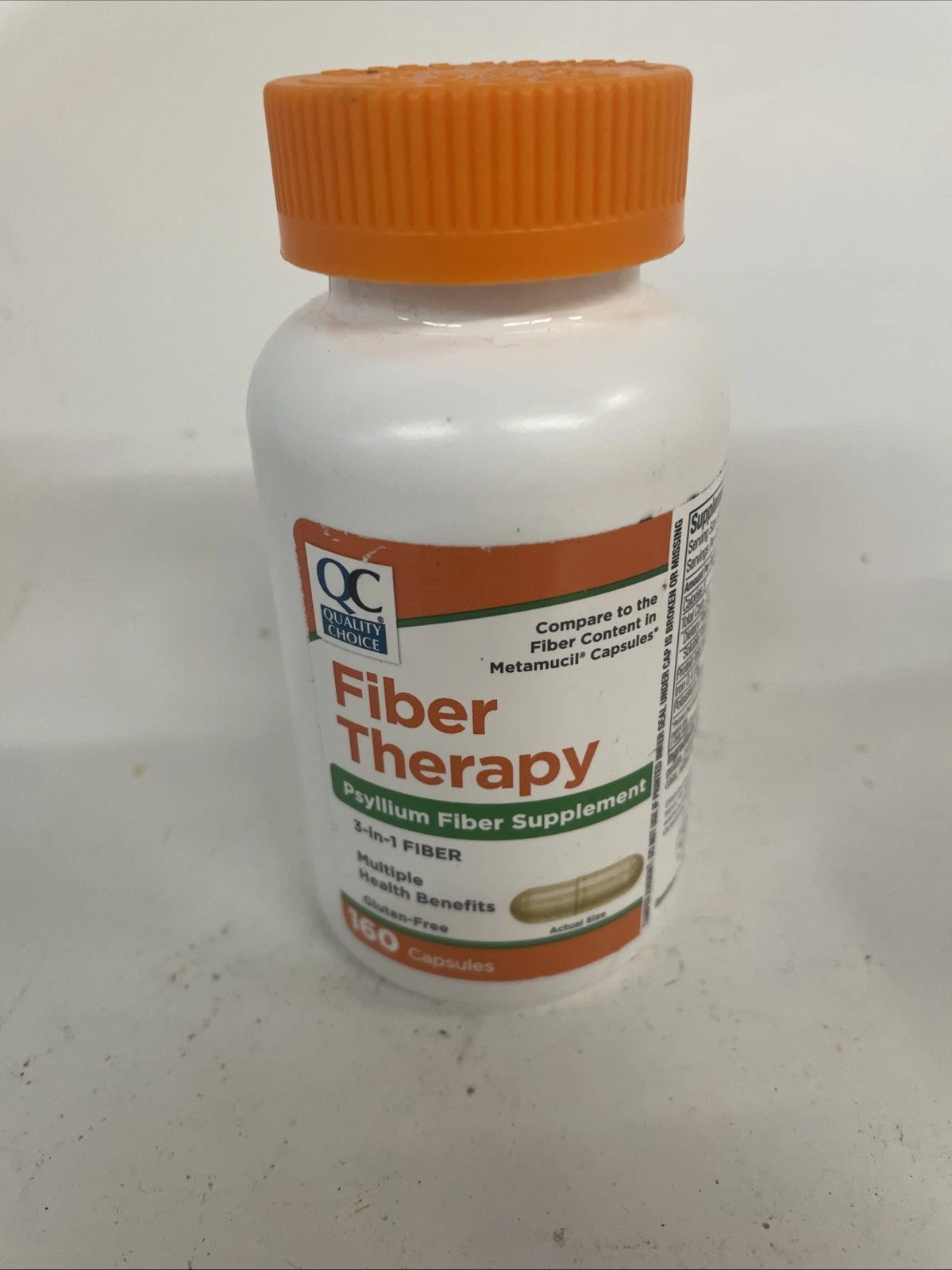 Quality Choice Daily Fiber Therapy for Regularity, 160ct EXP: 07/2026