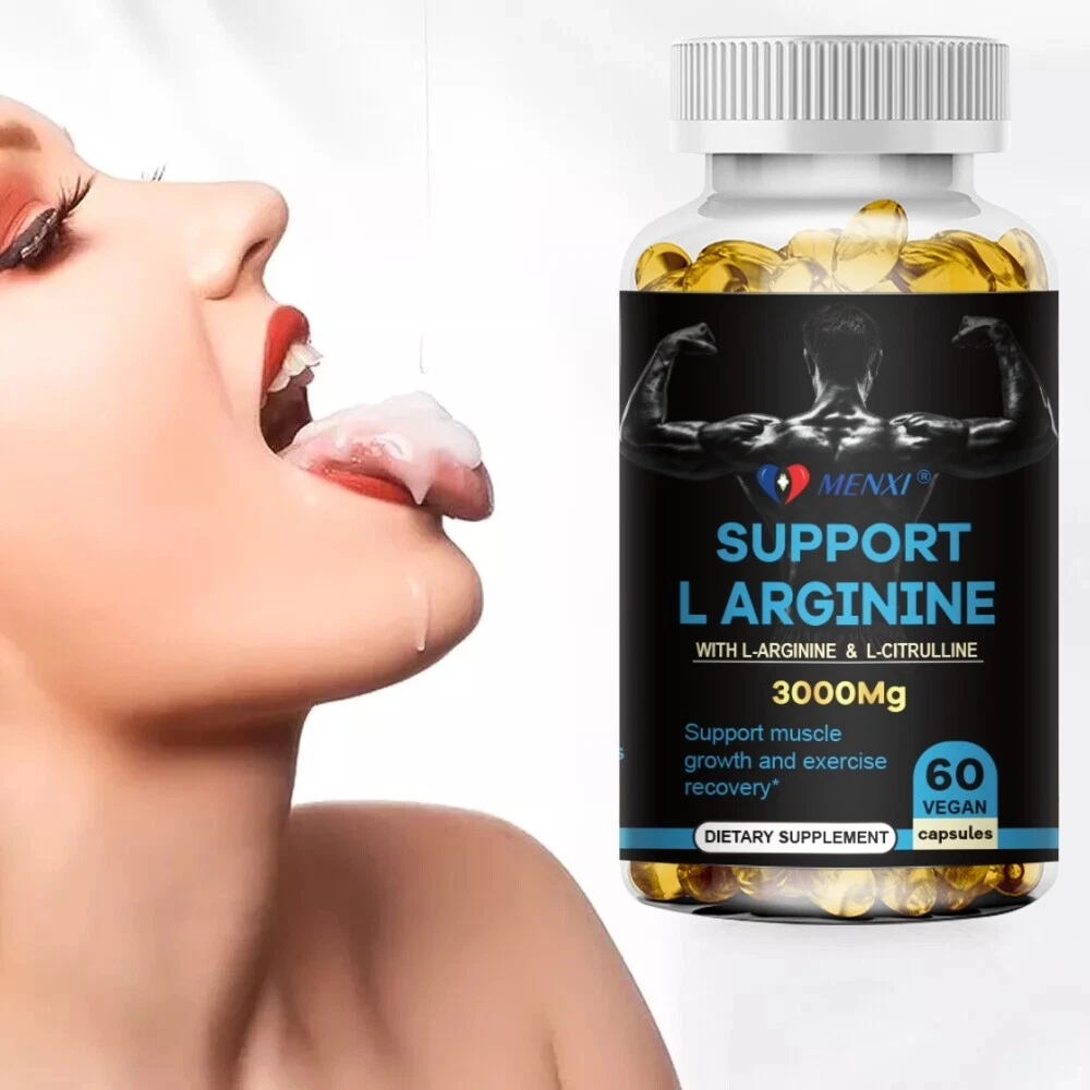 L-Arginine 60 Nitric Oxide,Testosterone Booster,Energy Support Capsules 3000 mg