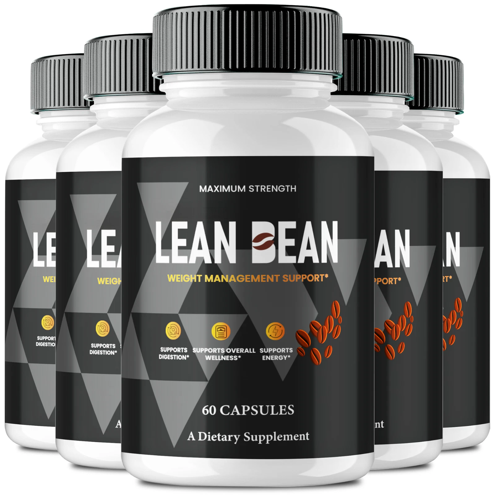 (5 Pack) Lean Bean Keto Capsules, LeanBean Advanced Weight Loss Formula Pills