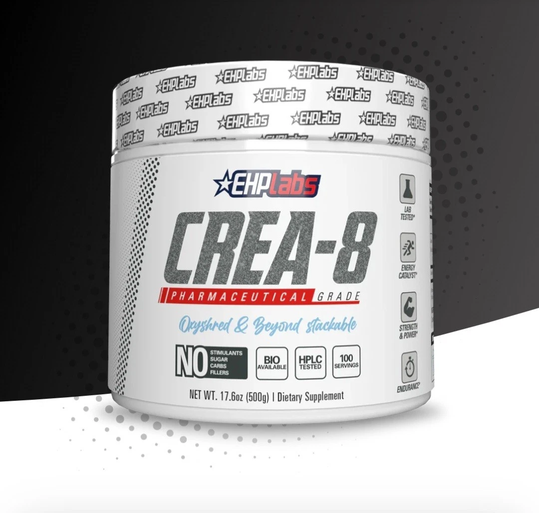 EHP Labs CREA-8 Micronized Creatine Monohydrate Powder - Creatine Powder for ...