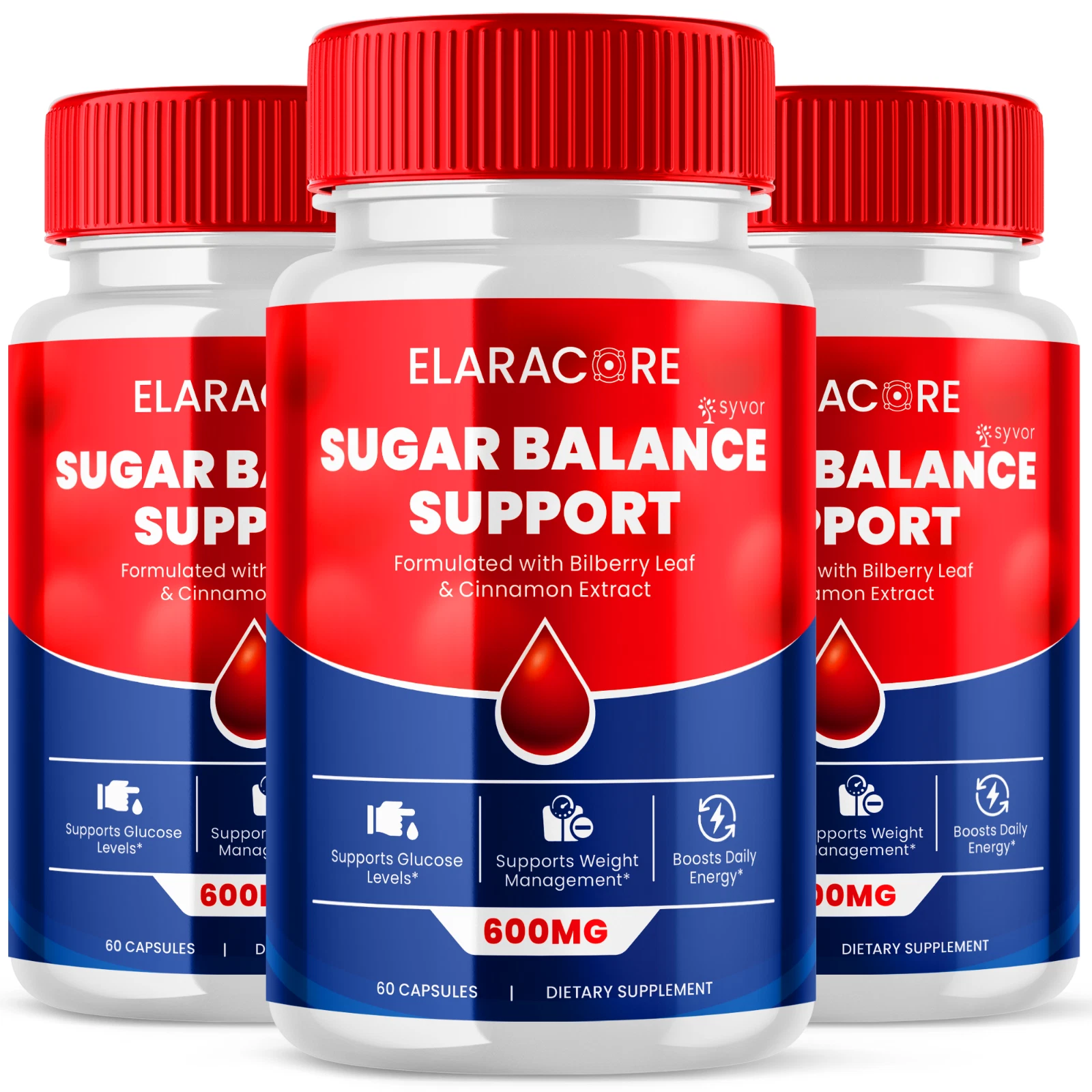 Elaracore Advanced Glycogen Supplement Natural Circulation Support 180 Capsules