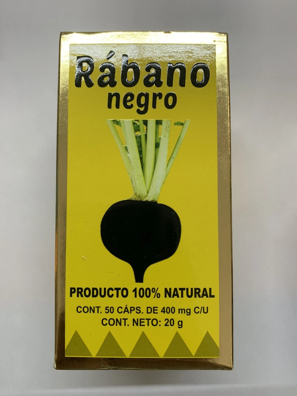 Rabano Negro 50 Capsulas Raiz Rabano Negro Natural