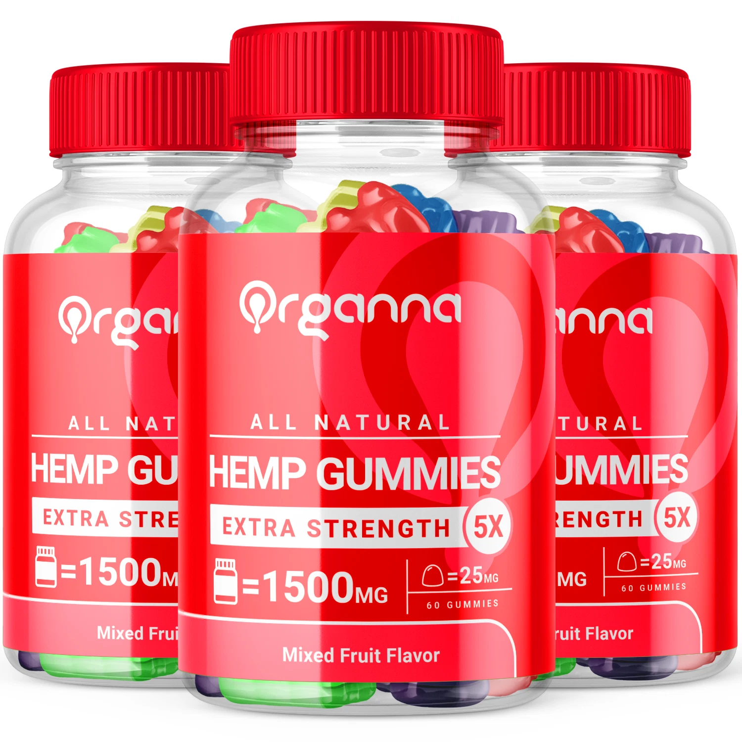 Organna Natural Formula Gummies Support Mind Relaxation and Sleep 180 Gummies
