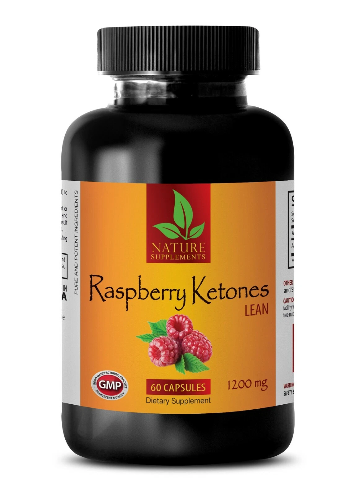 weight loss pills - RASPBERRY KETONES 1200mg - fat burner 1 Bottle 60 Capsules