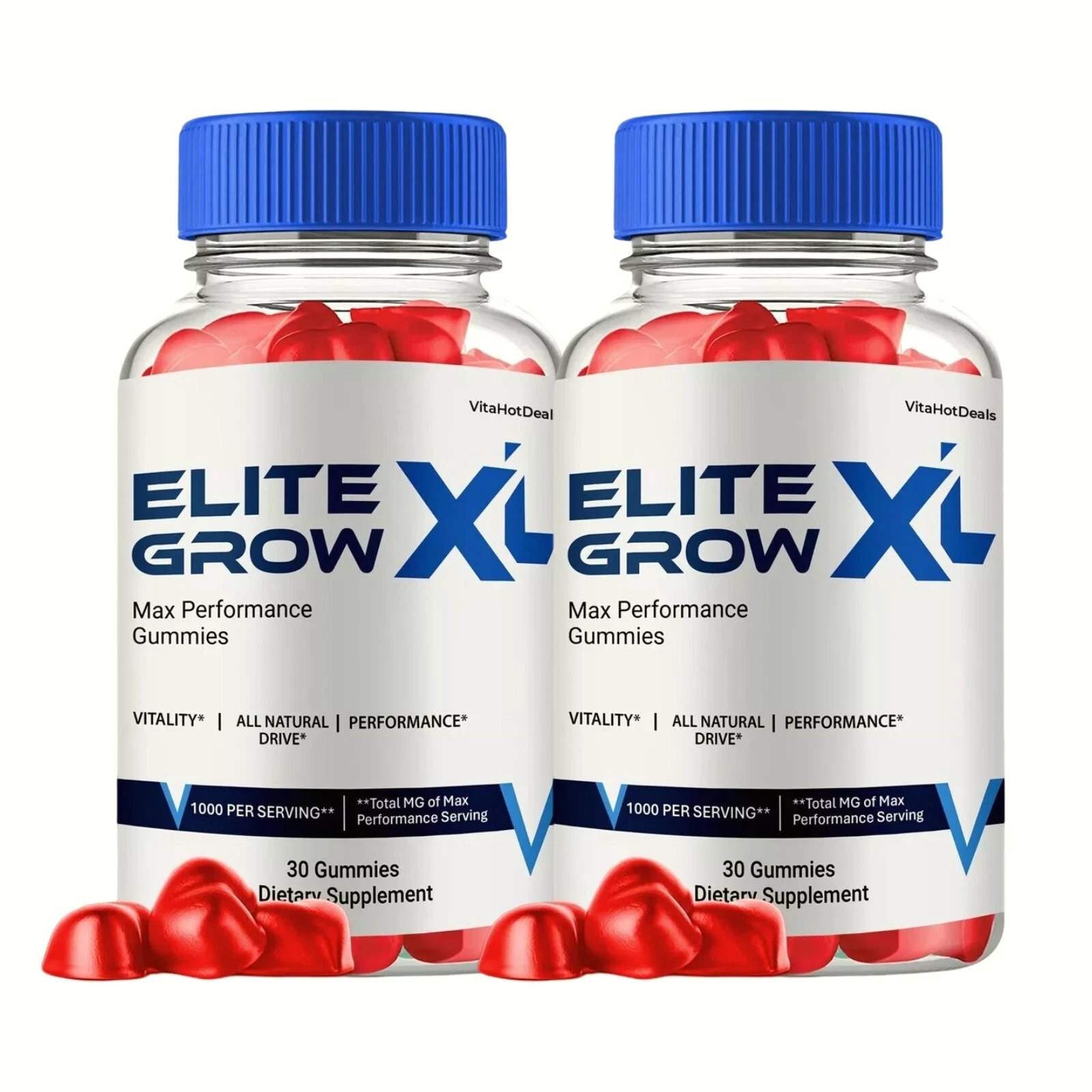 2-Pack Elite Grow XL Gummies for Men – Elite Grow Male Gummies - 120 Gummies