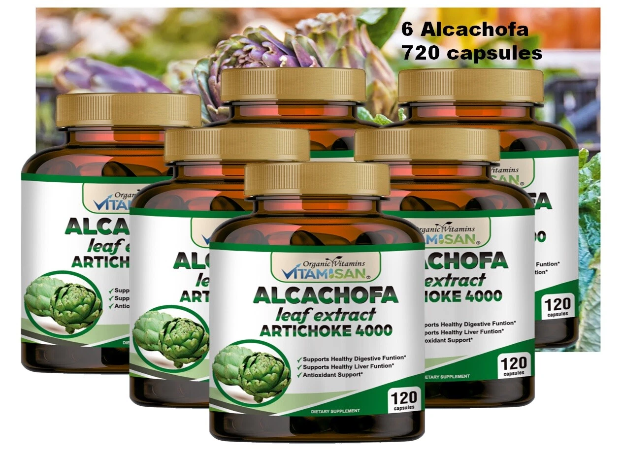 6 ALCACHOFA WEIGHT LOSS ANTIOXIDANT DETOX DIGESTIVE LIVER HEALTH FAT LOSS PILLS