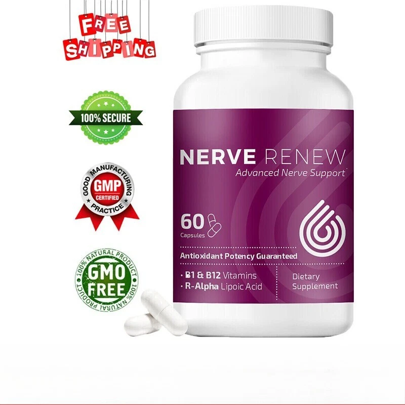 NERVE RENEW Advanced Nerve Support - with R-Alpha Lipoic Acid and Vitamin B