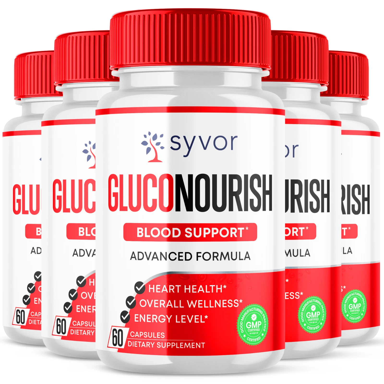 Gluconourish Glyco Optimizer Advanced Glycogen Support Supplement 300 Capsules