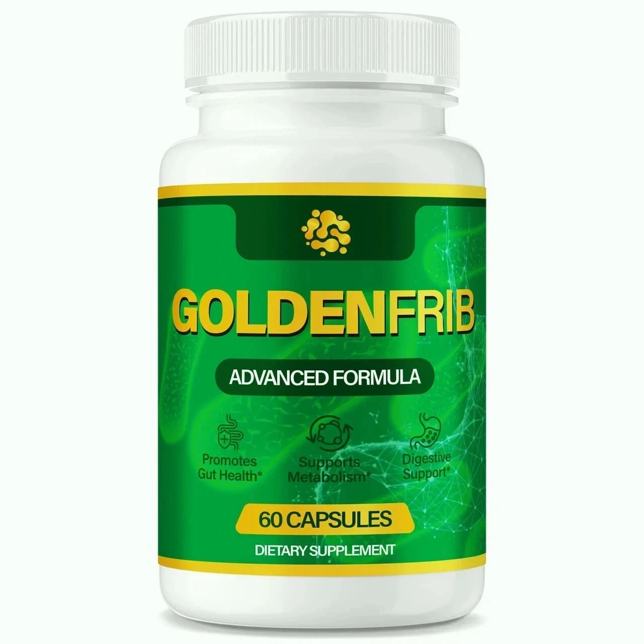 GoldenFrib Capsules, for Probiotic and Gut Health Support 60ct - Pack of 1