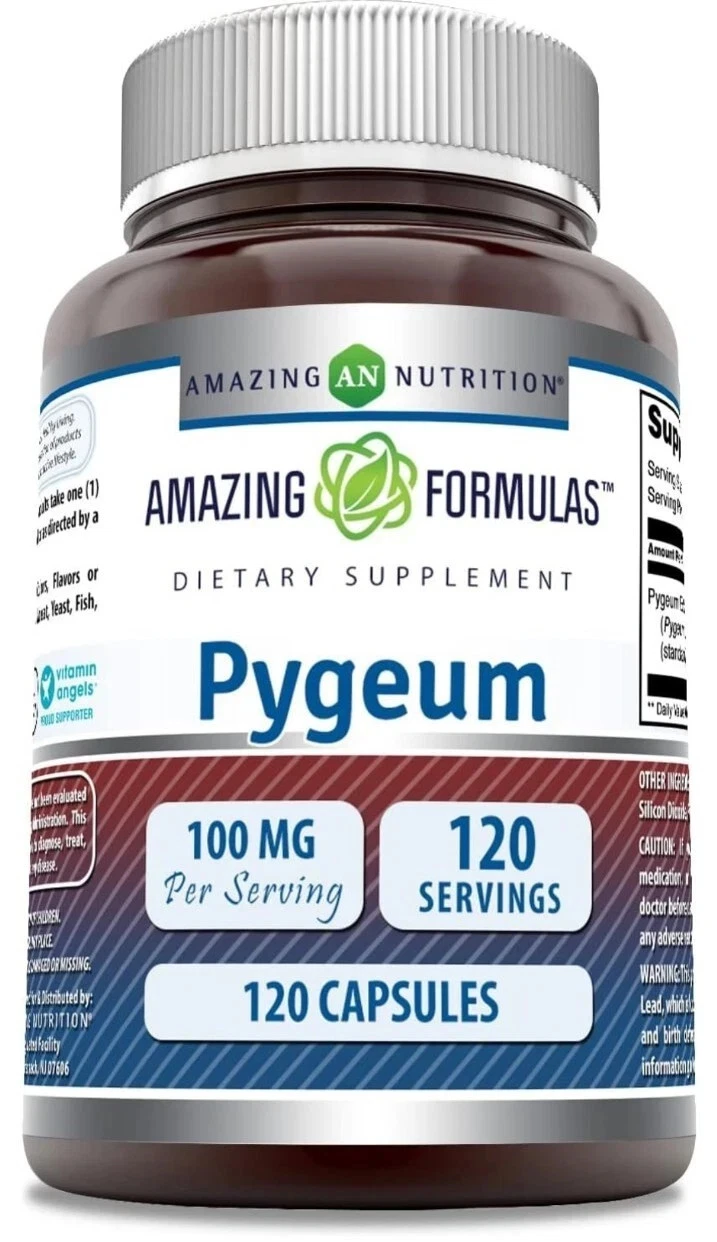 Amazing Nutrition Formulas Pygeum 100 mg 120 Capsules EXP 06/2026