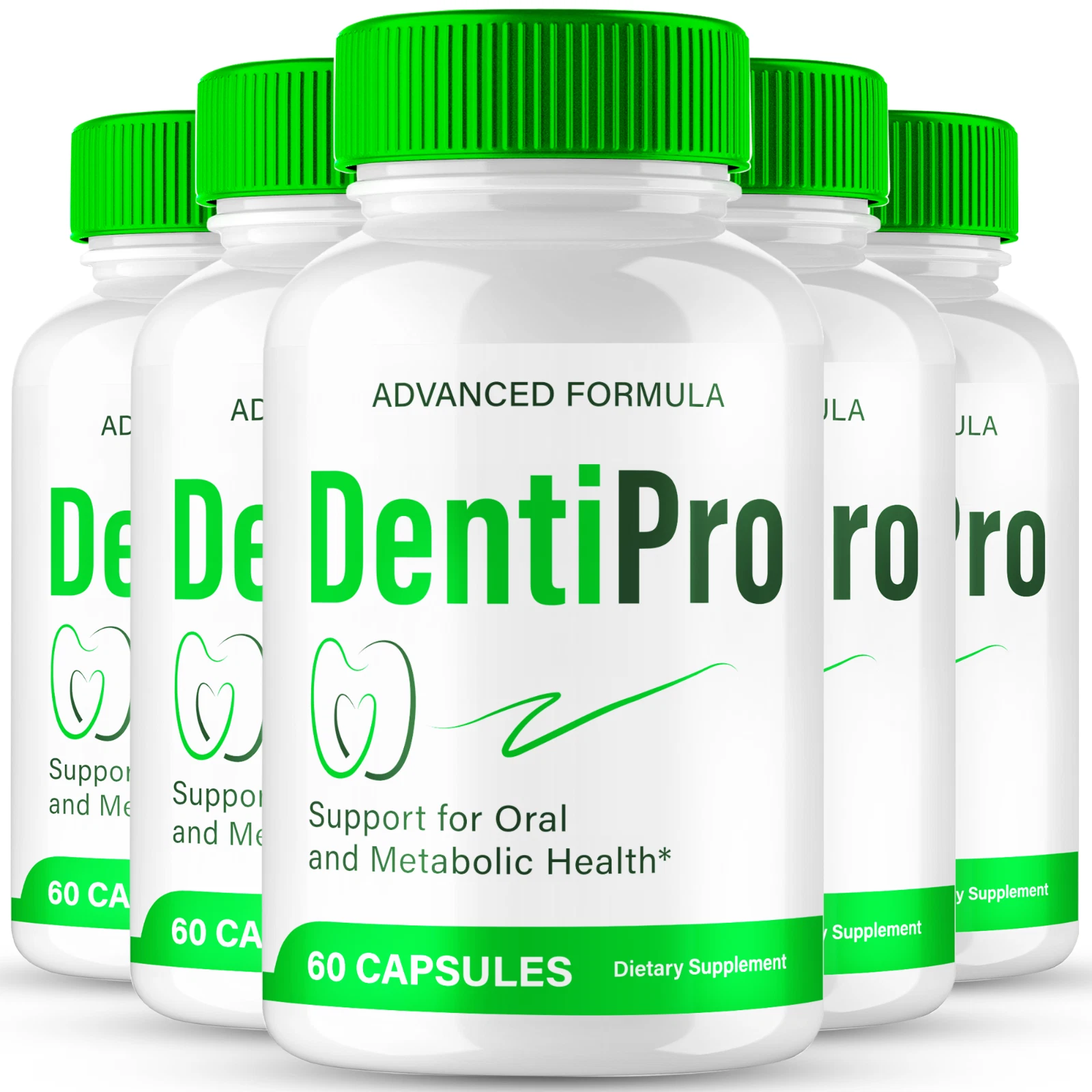 (5 Pack) DentiPro Pills, Denti Pro Advanced Dental Support for Oral Health
