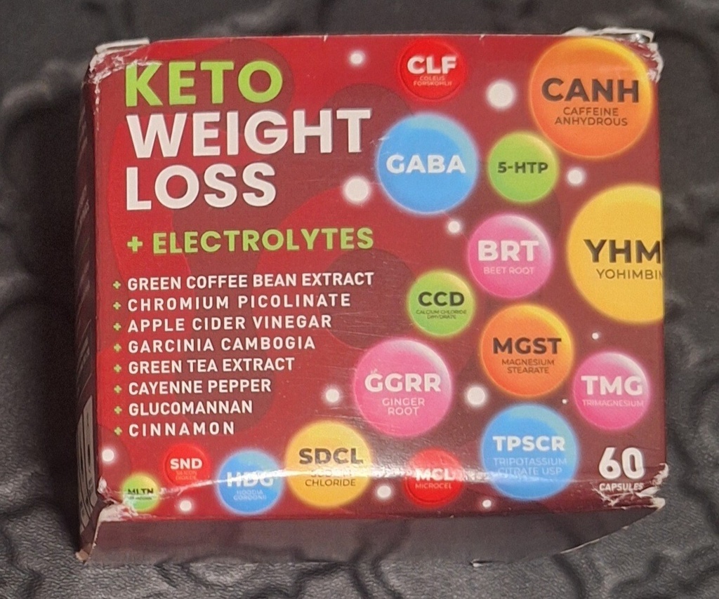 Bioteque Labs Keto Weight Loss + Electrolytes - 60 caps - 09/2026