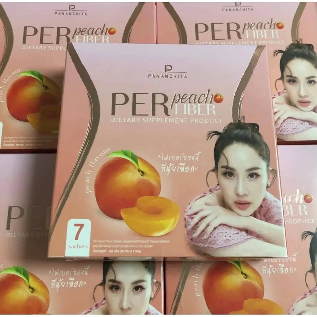 12 Boxes Per Peach Fiber Detox Diet Slimming Weight Control Good Health Skin