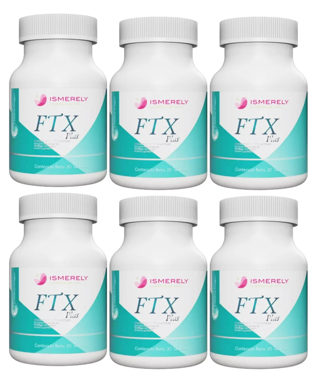 6 FTX Plus Ismerely Para Dolor de Espalda Rodillas y Articulaciones 100% Natural