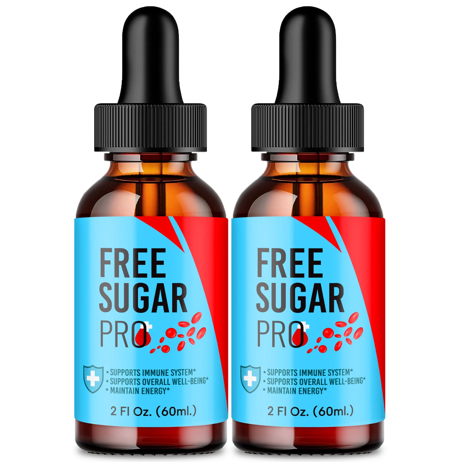 (2 Pack) Free Sugar Pro Drops - Free Sugar Pro for Healthy Blood Liquid Drops