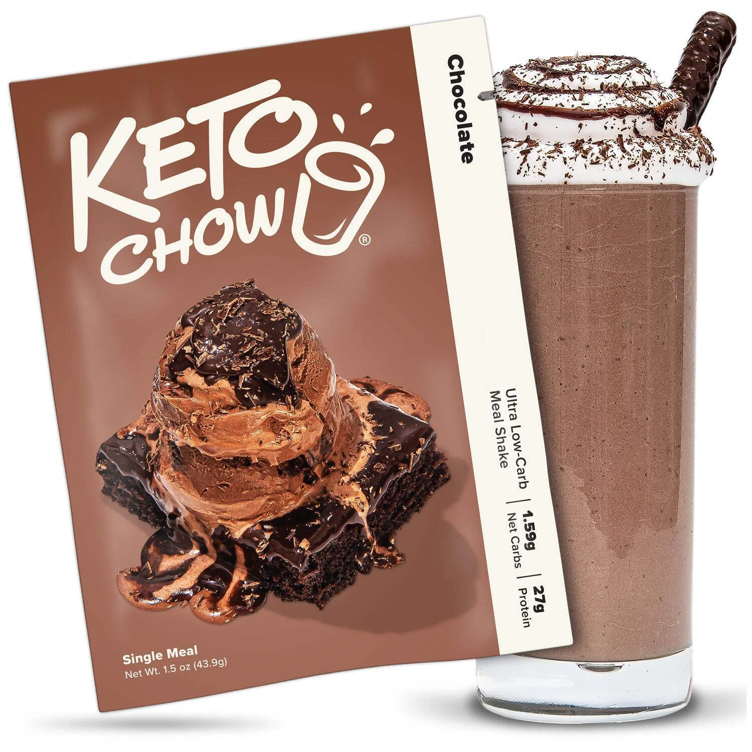 Keto Chow Chocolate Ultra Low-Carb Meal Shake