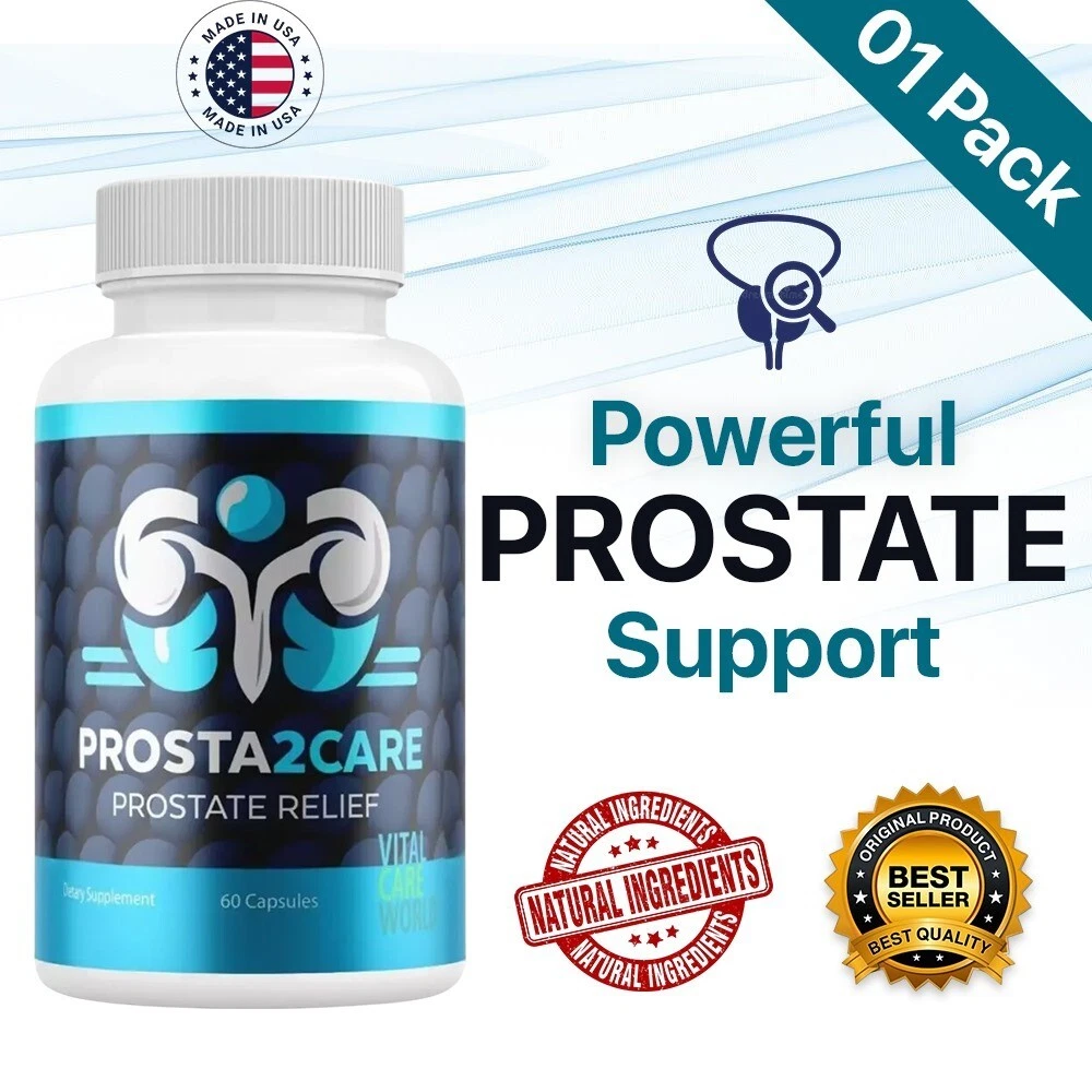 (1 Pack) Prosta2Care Pills for Men, Prosta 2 Care Supports Male Prostate Health