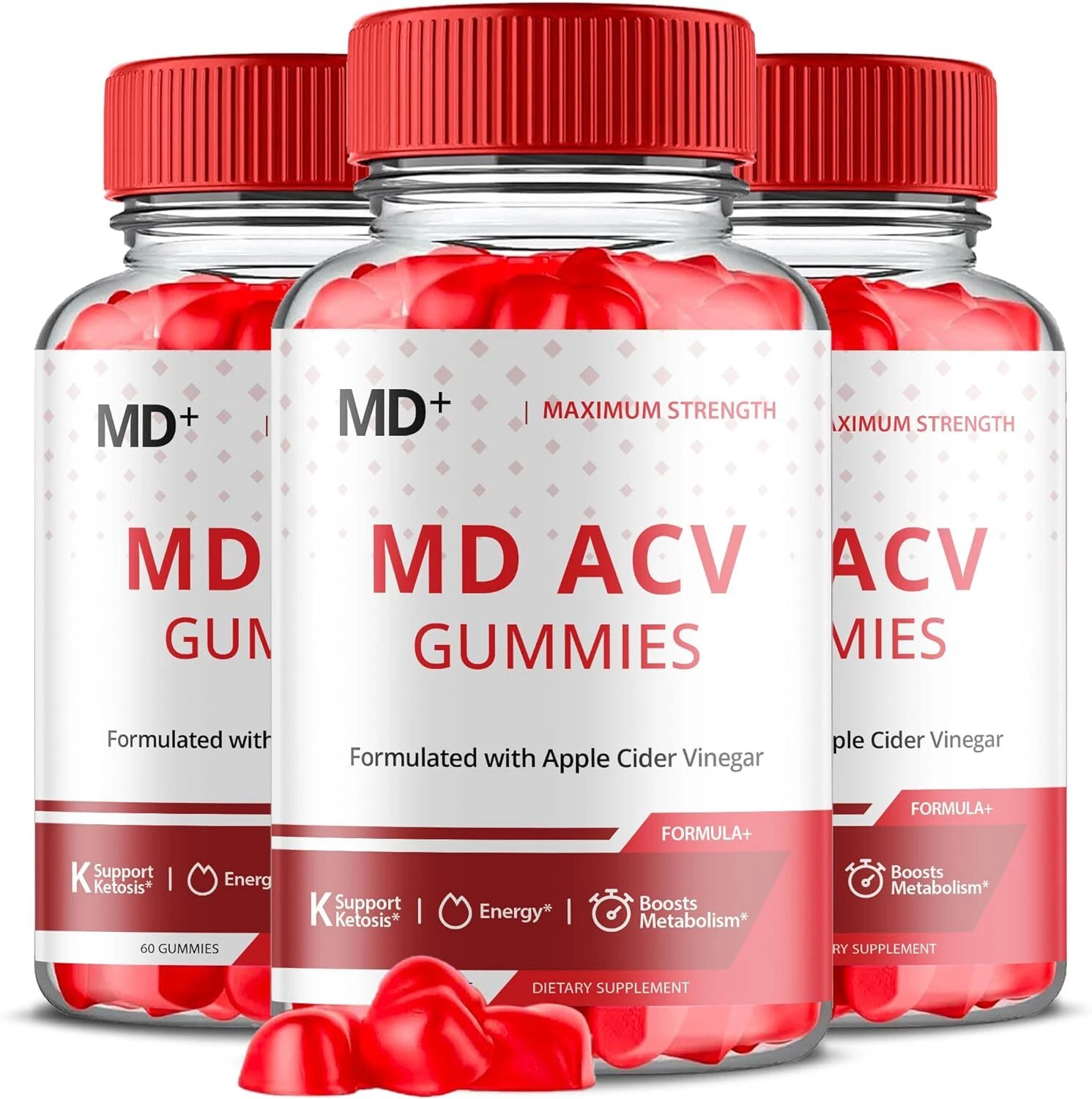 MD+ Keto Gummies - MD+ Keto ACV Gummys For Weight Loss ORIGINAL - 3 Pack