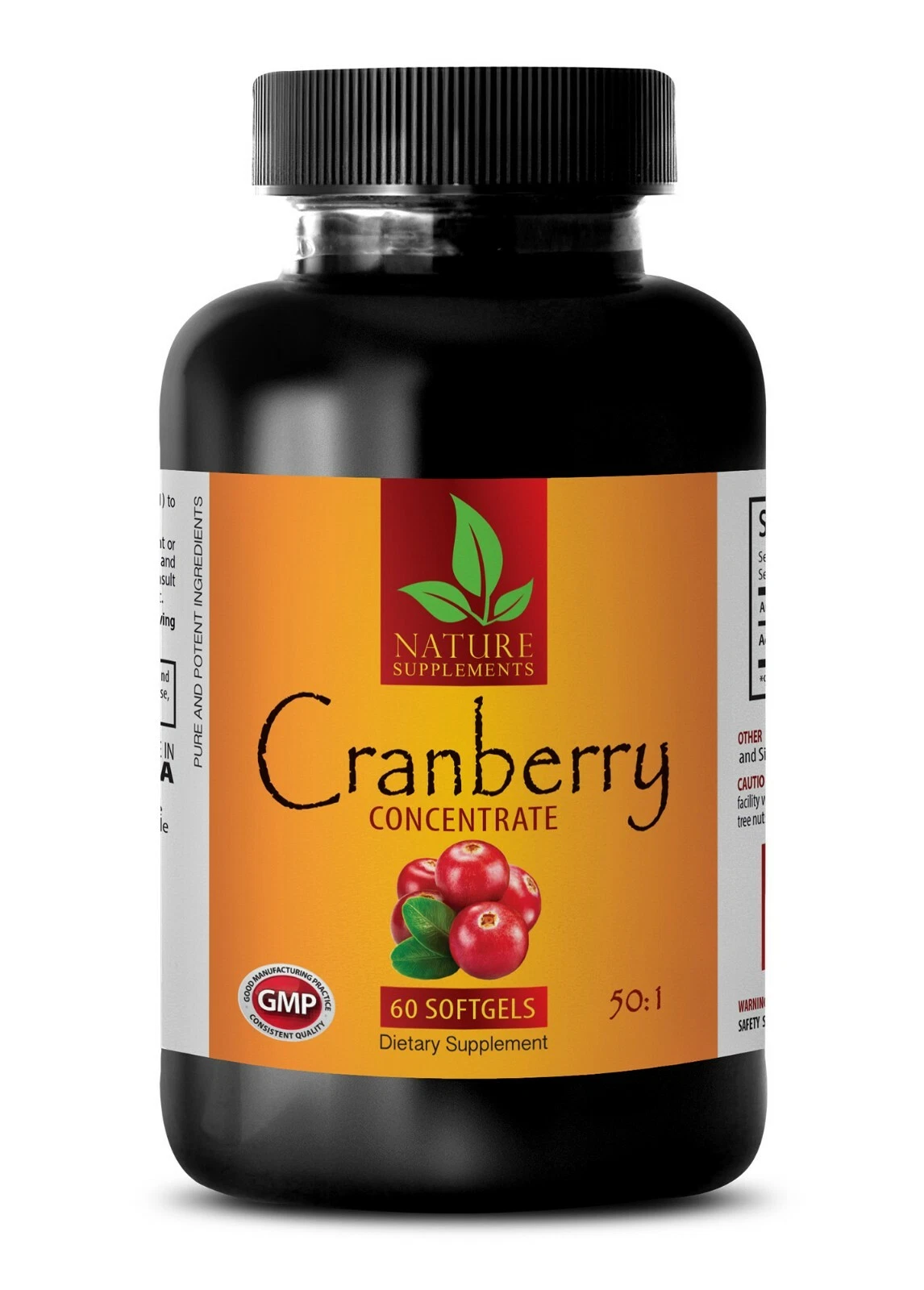 Concentrated Cranberry Extract 50:1 252mg - Urinary Tract Bladder Help - 1B