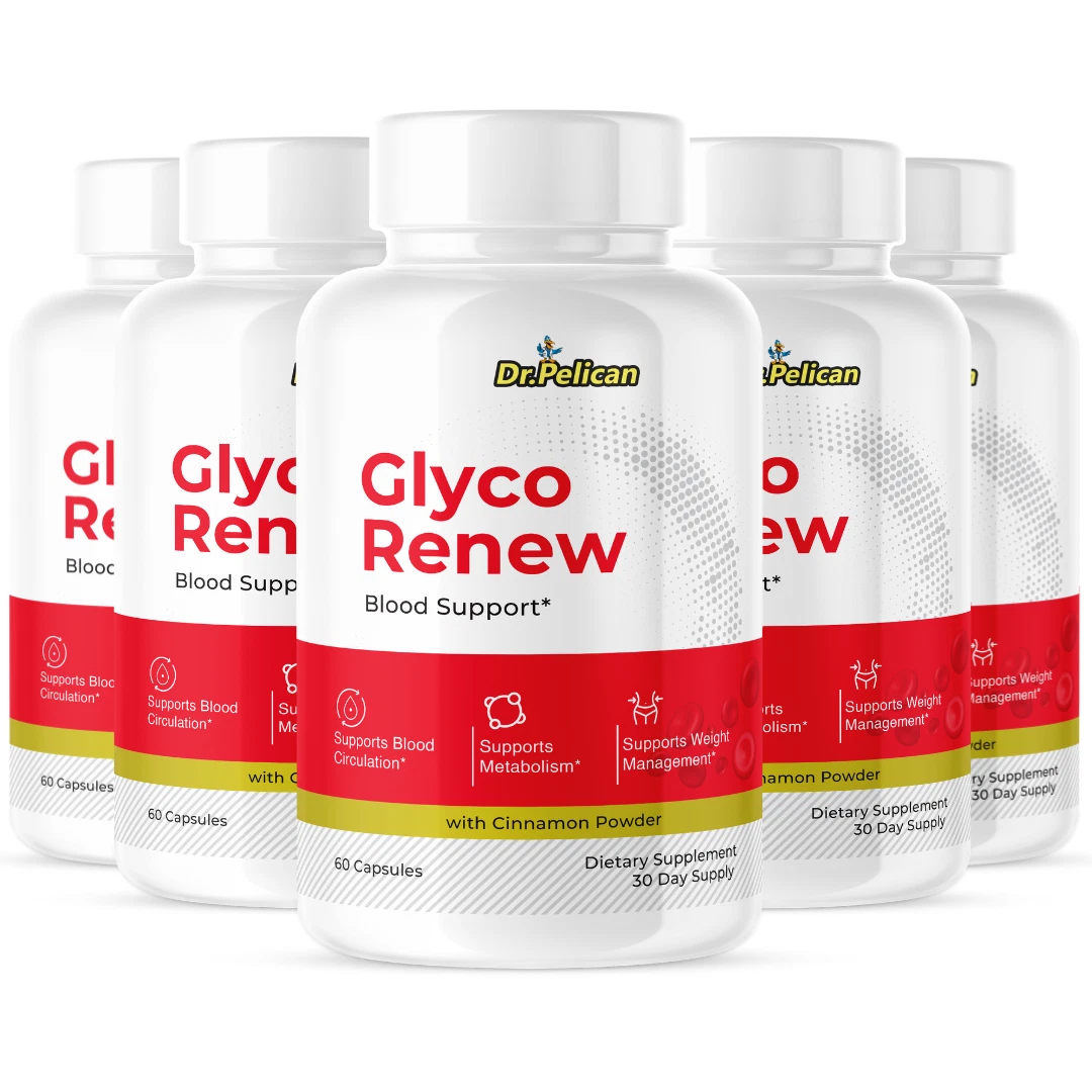 Glyco Renew- Blood Support- 5 Bottles- 300 Capsules