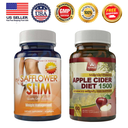 Safflower Oil Fat Burner Supplement & Apple Cider Vinegar Weight Loss Diet Pills