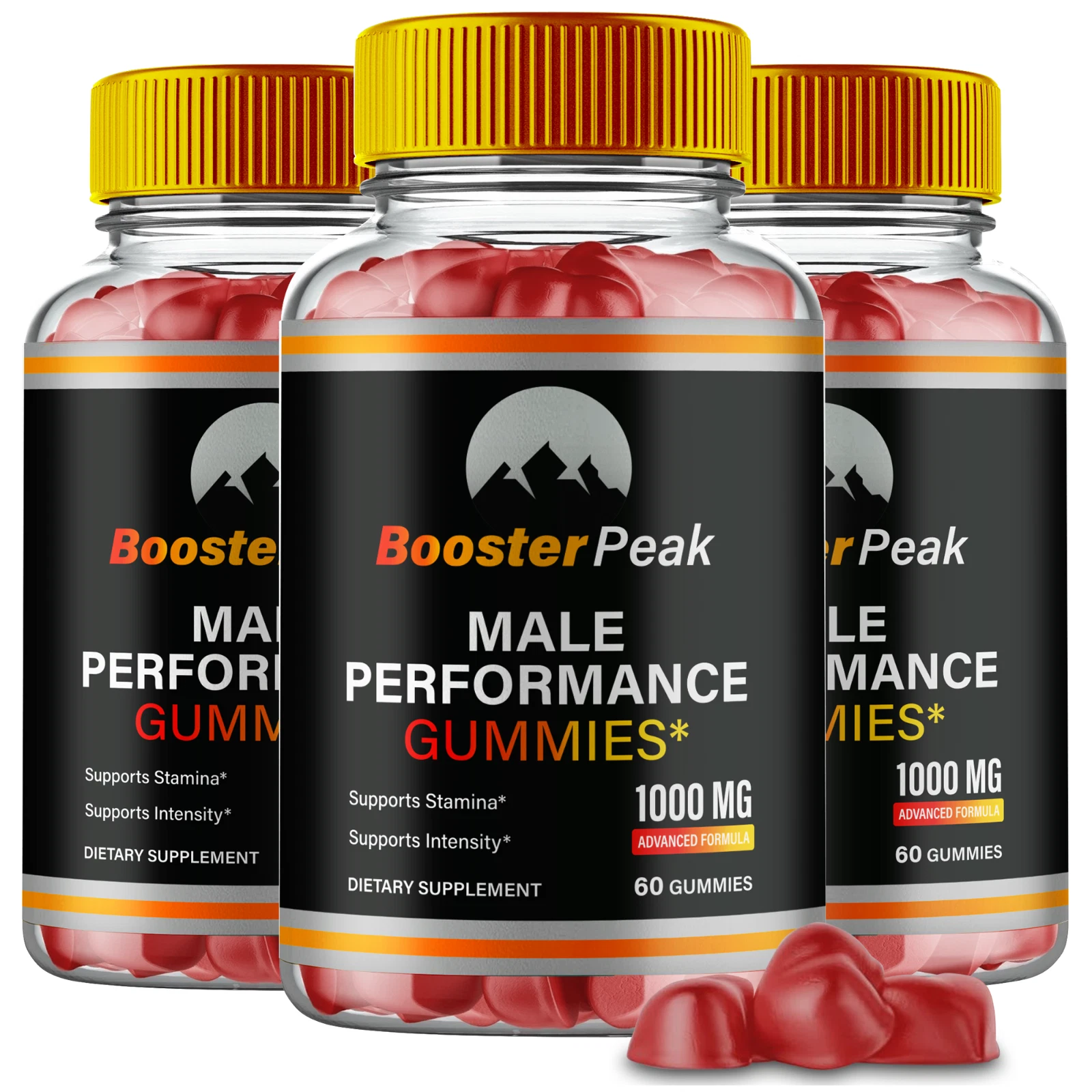 (3 Pack) Booster Peak Men Gummies, Booster Peak for Daily High Drive Male Gummy