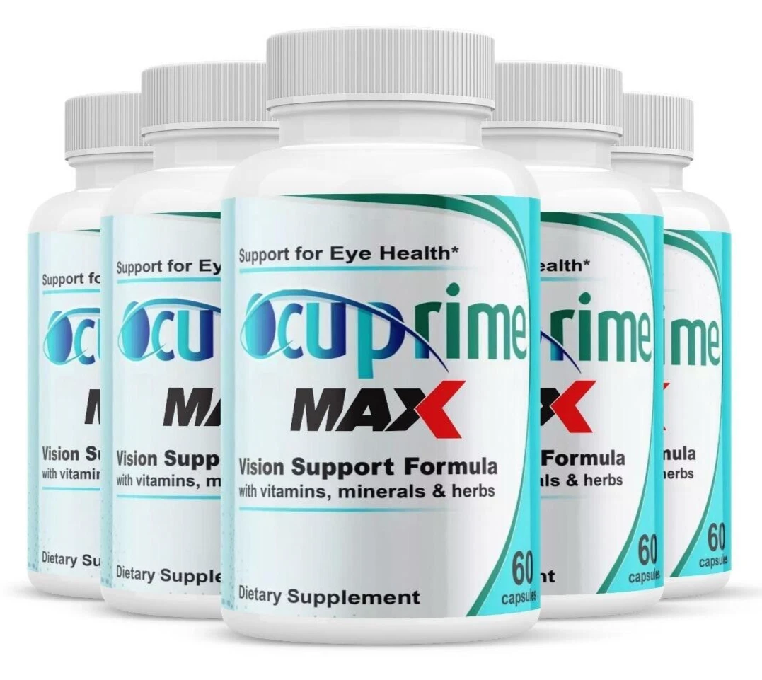 (5 Pack) Ocuprime Max Vision Formula, Occuprime Max Supplements Eye Pills