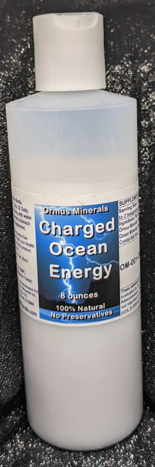 Charged Ormus Ocean Energy Mental Health Clarity Better Vision imuunity 8oz