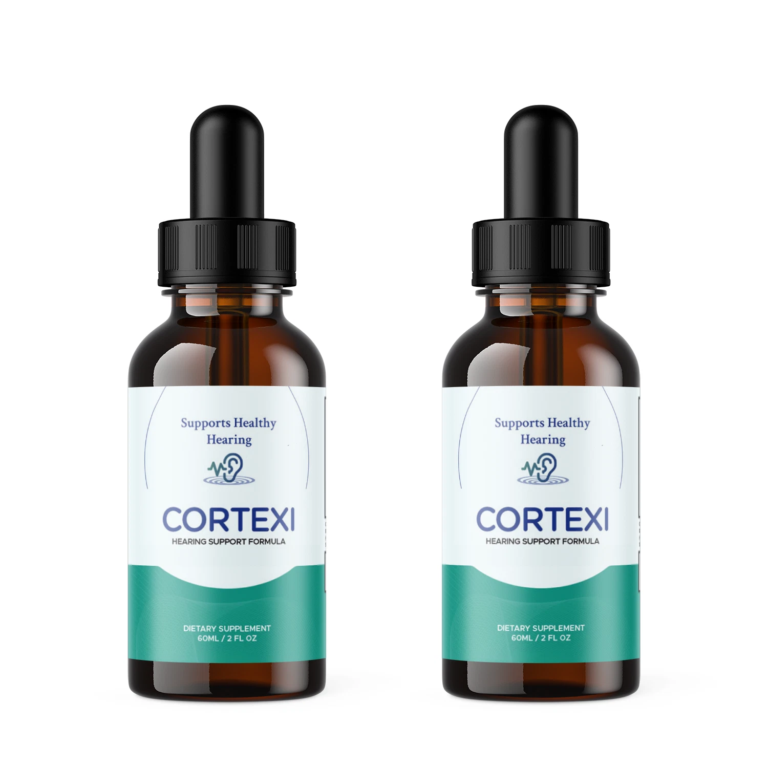 (2 Pack) Cortexi Drops for Ear Health, Hearing Support, Healthy Eardrum (120 ML)