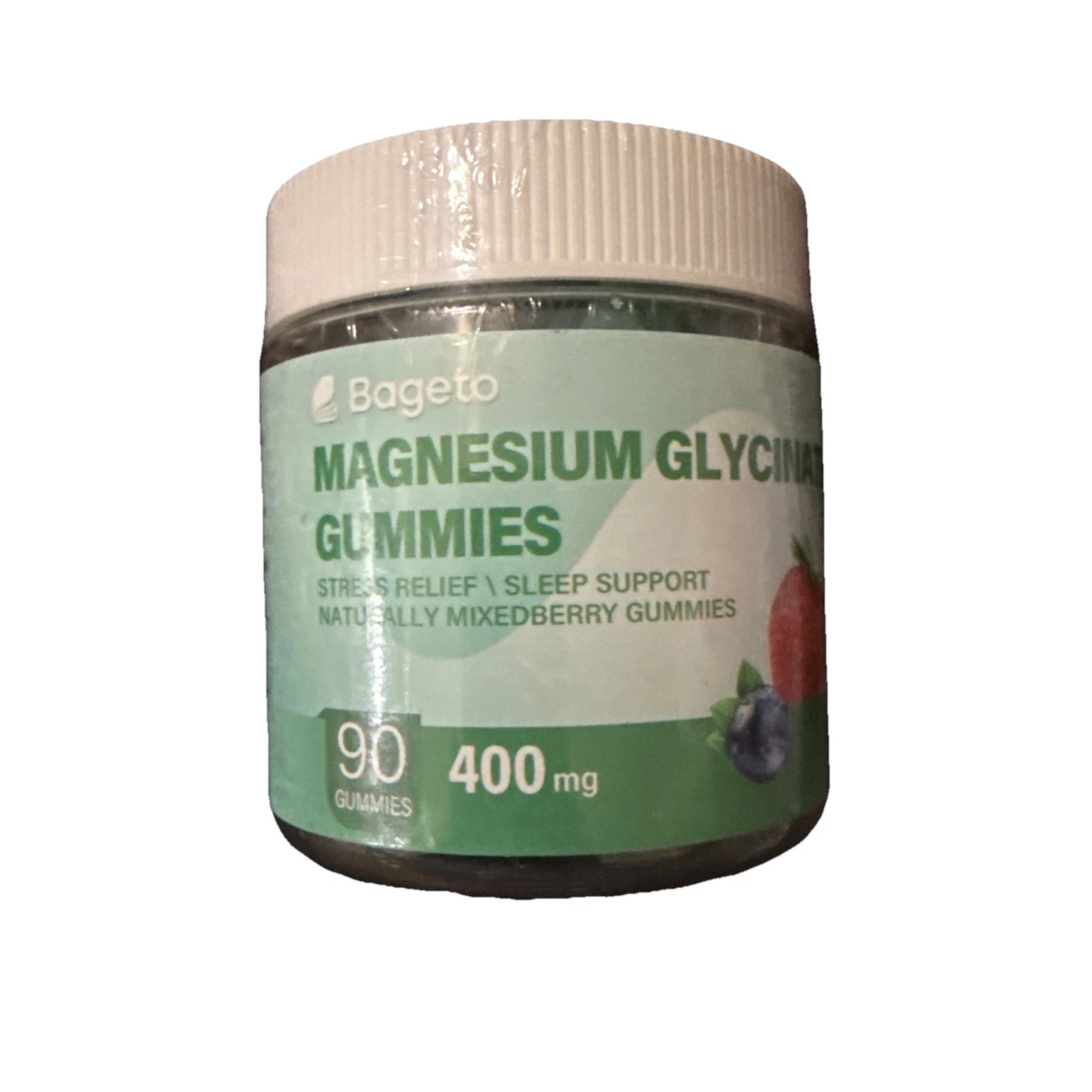 Bageto Magnesium Glycinate Gummies - 400mg - Berry flavor - 90 ct - 03/2026