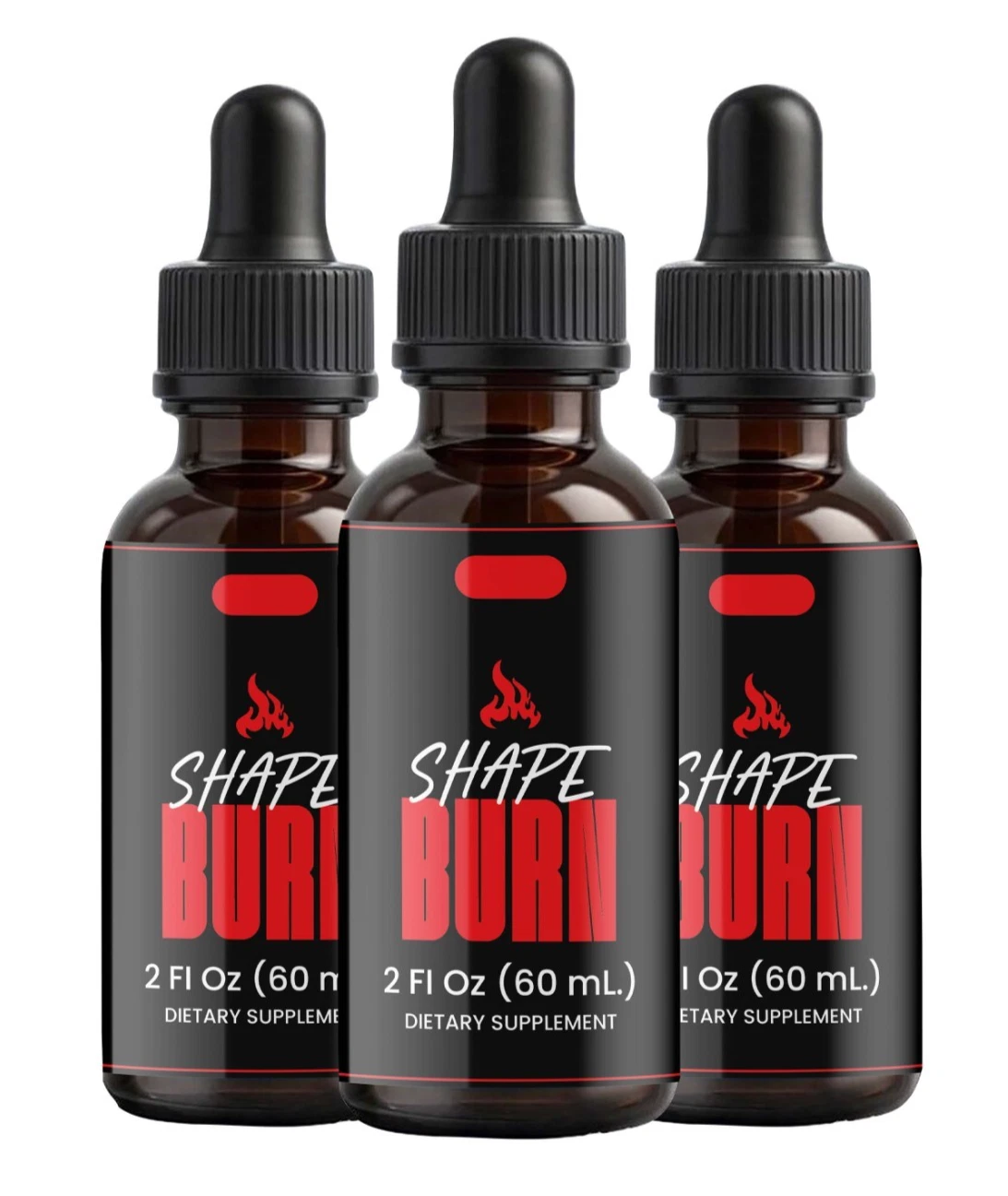 (3 Pack) Shape Burn Drops for Weight Loss, ShapeBurn Fat-Burning Formula