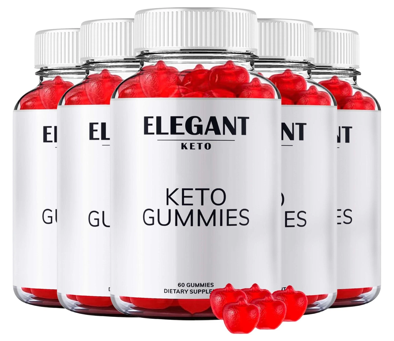 (5 Pack) Fitness Elegant ACV Gummies, Advanced Weight Loss Keto ACV Gummy