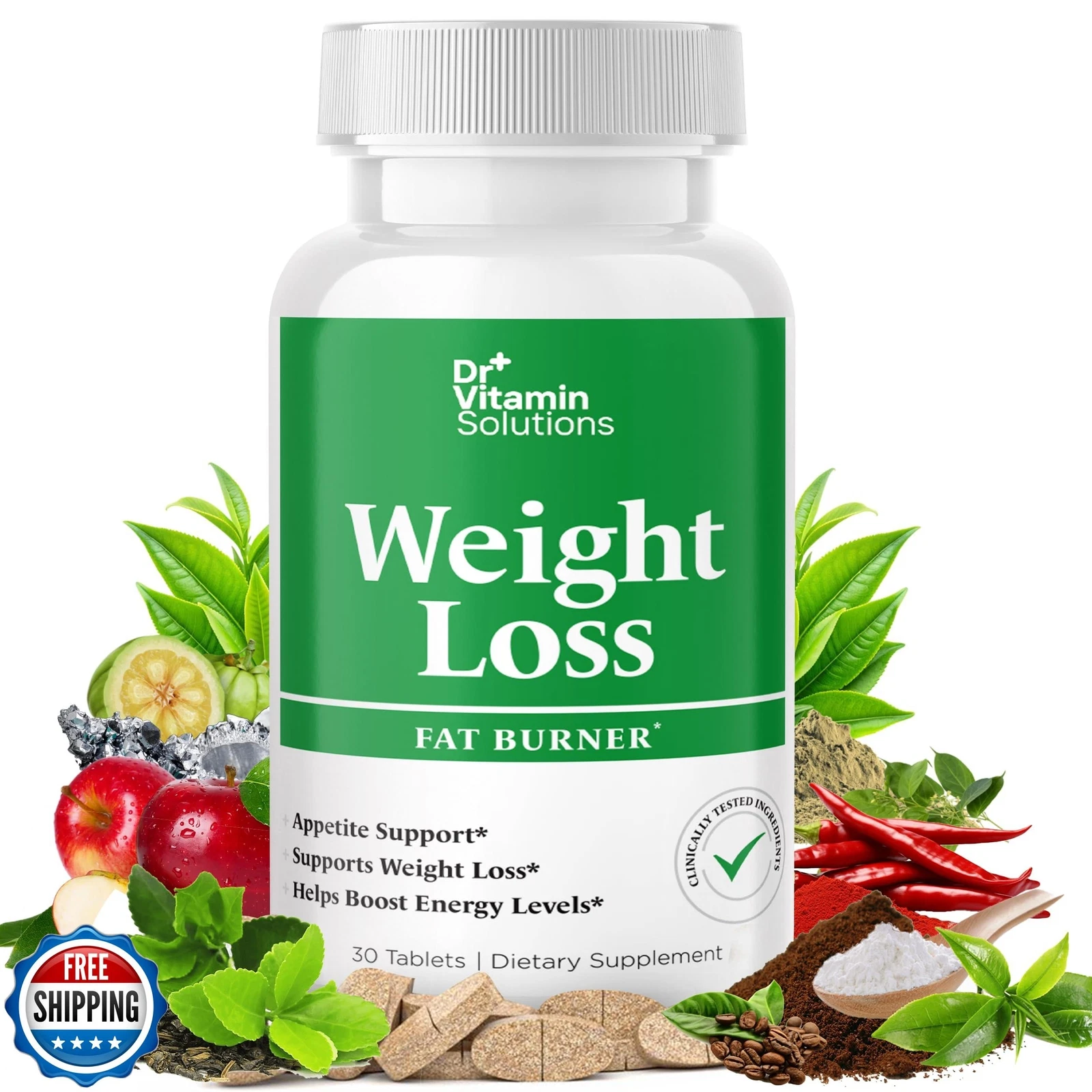 DR VITAMIN SOLUTIONS Weight Loss Supplements for Women and Men - Includes Gre