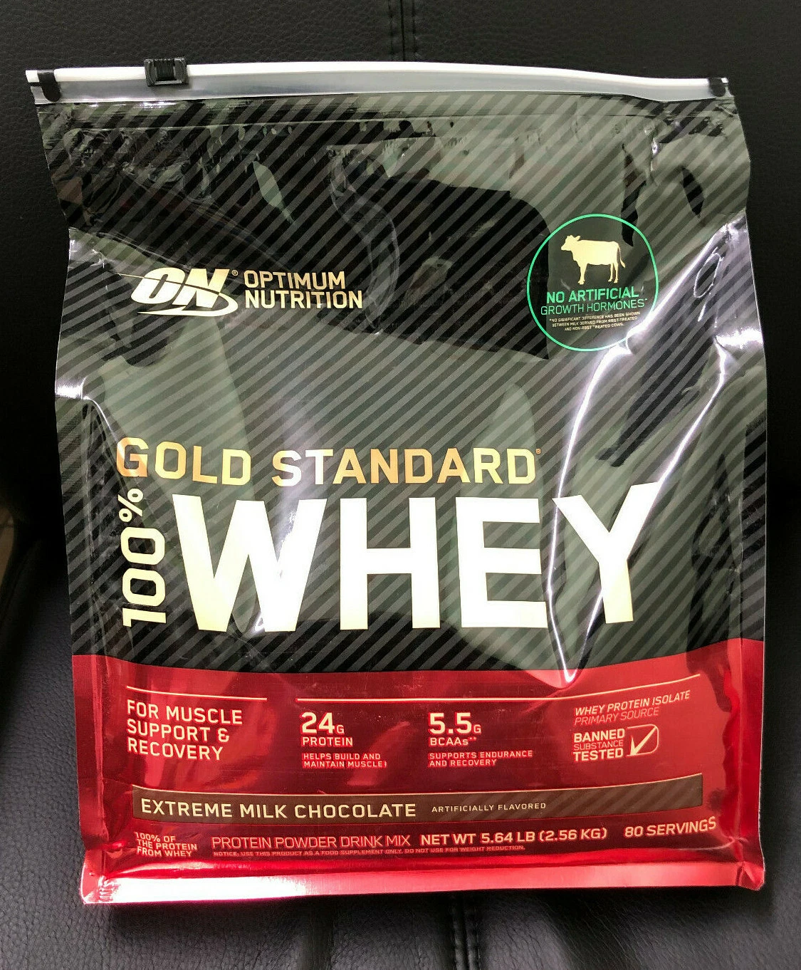 Optimum Nutrition Gold Standard 100% Whey Protein Powder, 5lb - Milk Chocolate