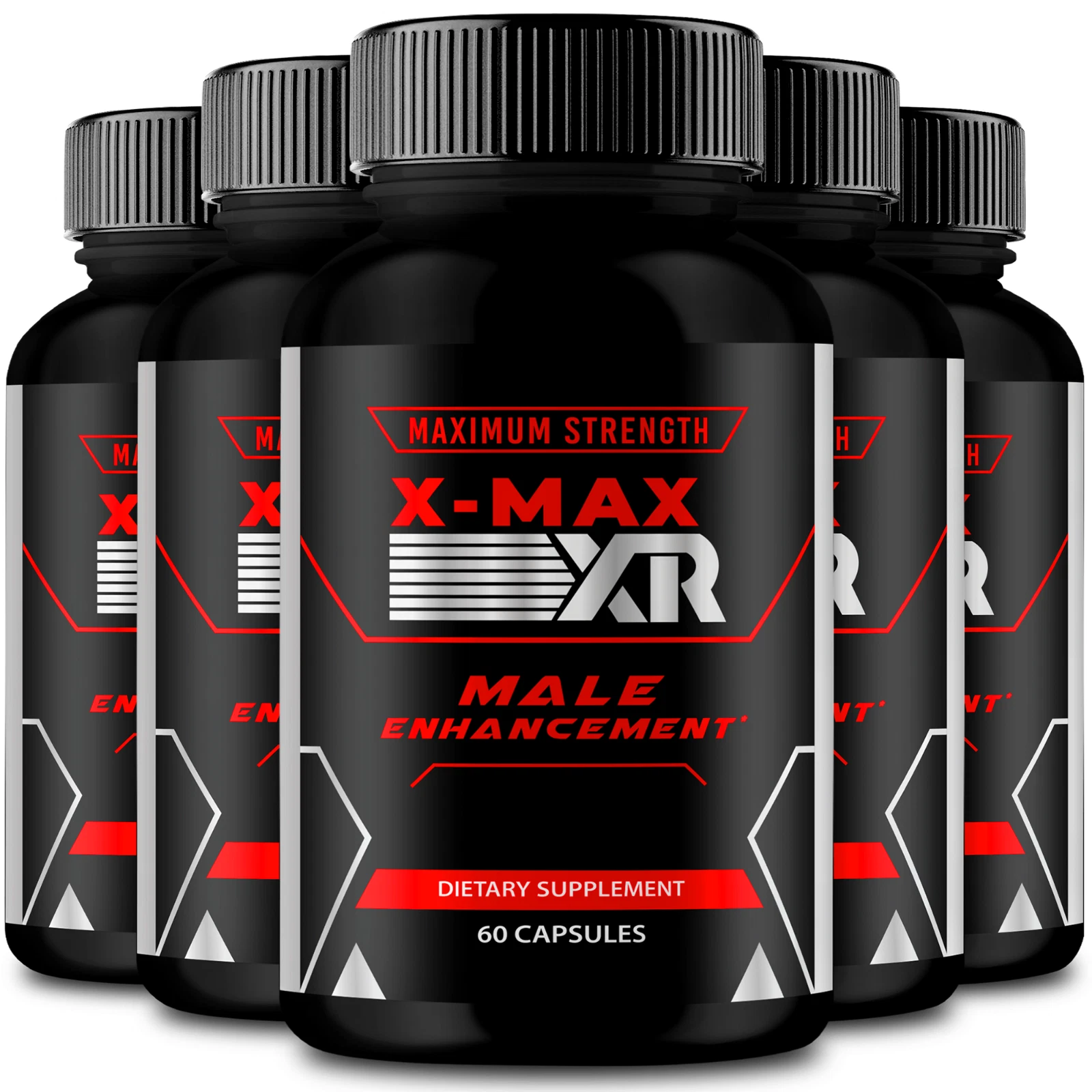 (5 Pack) X-MAX XR Capsules Men Dietary Supplement Maximum Strength (300 Capsule)
