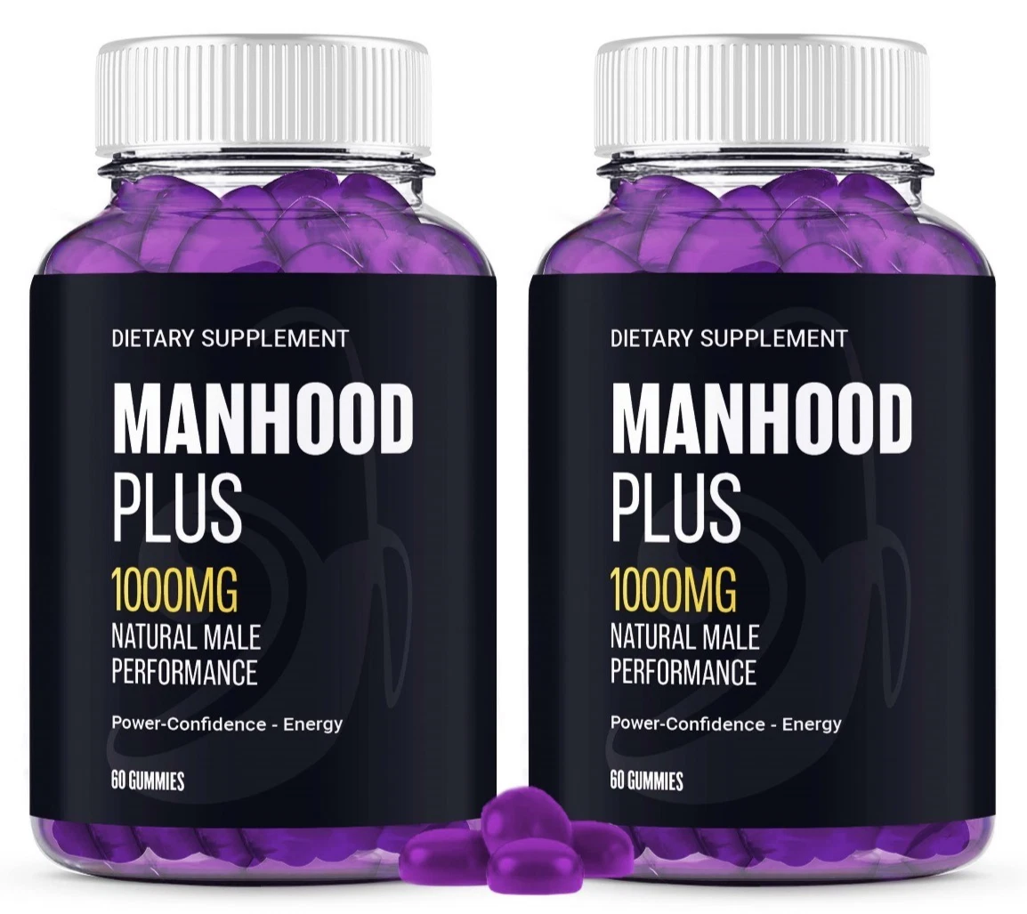 Manhood Plus Gummies - Support for Enhanced Energy and Vitality ( 2 Pack )