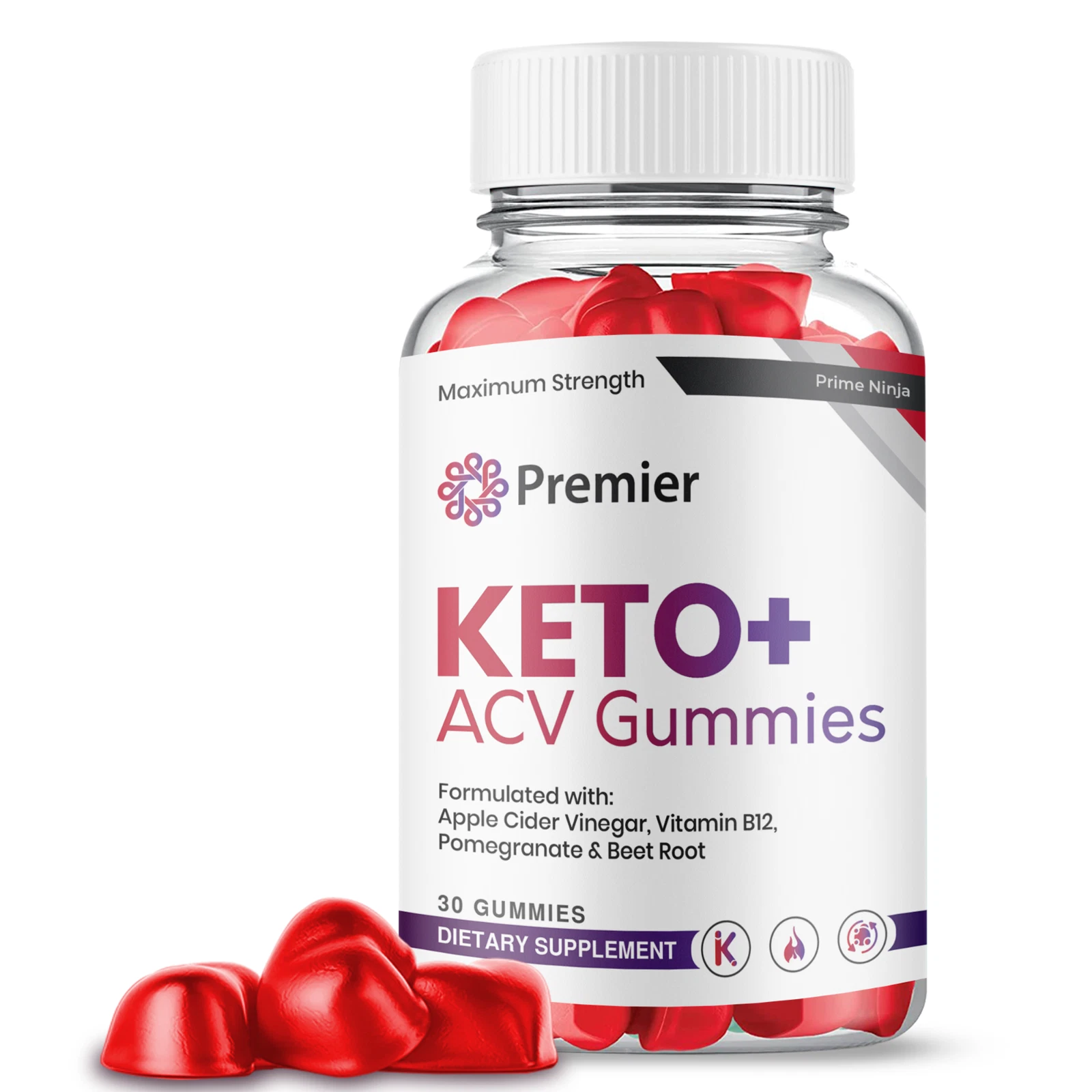 Premier Keto ACV Gummies, Premier Keto Gummies, Max Strength Official (1 Pack)