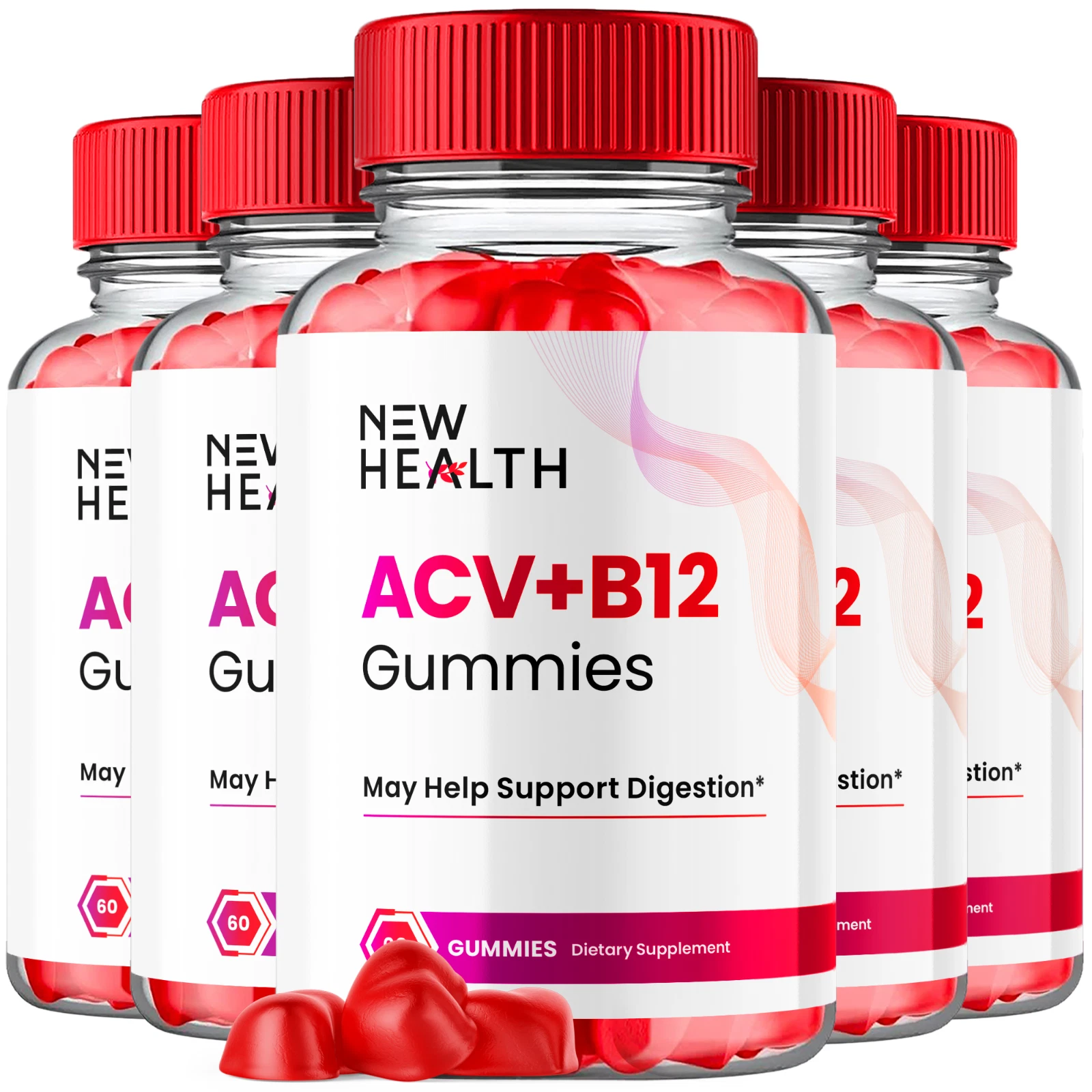 New Health Keto ACV Gummies Advanced Apple Cider Vinegar Gums 1000MG 300 Gummies