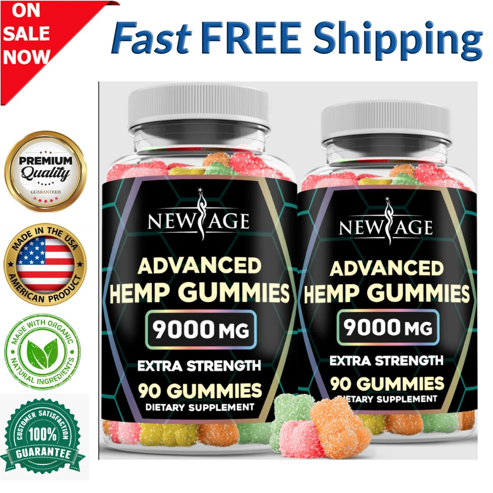 Extra Strength Gummies. Mood, Joints, Muscle USA MADE ovs