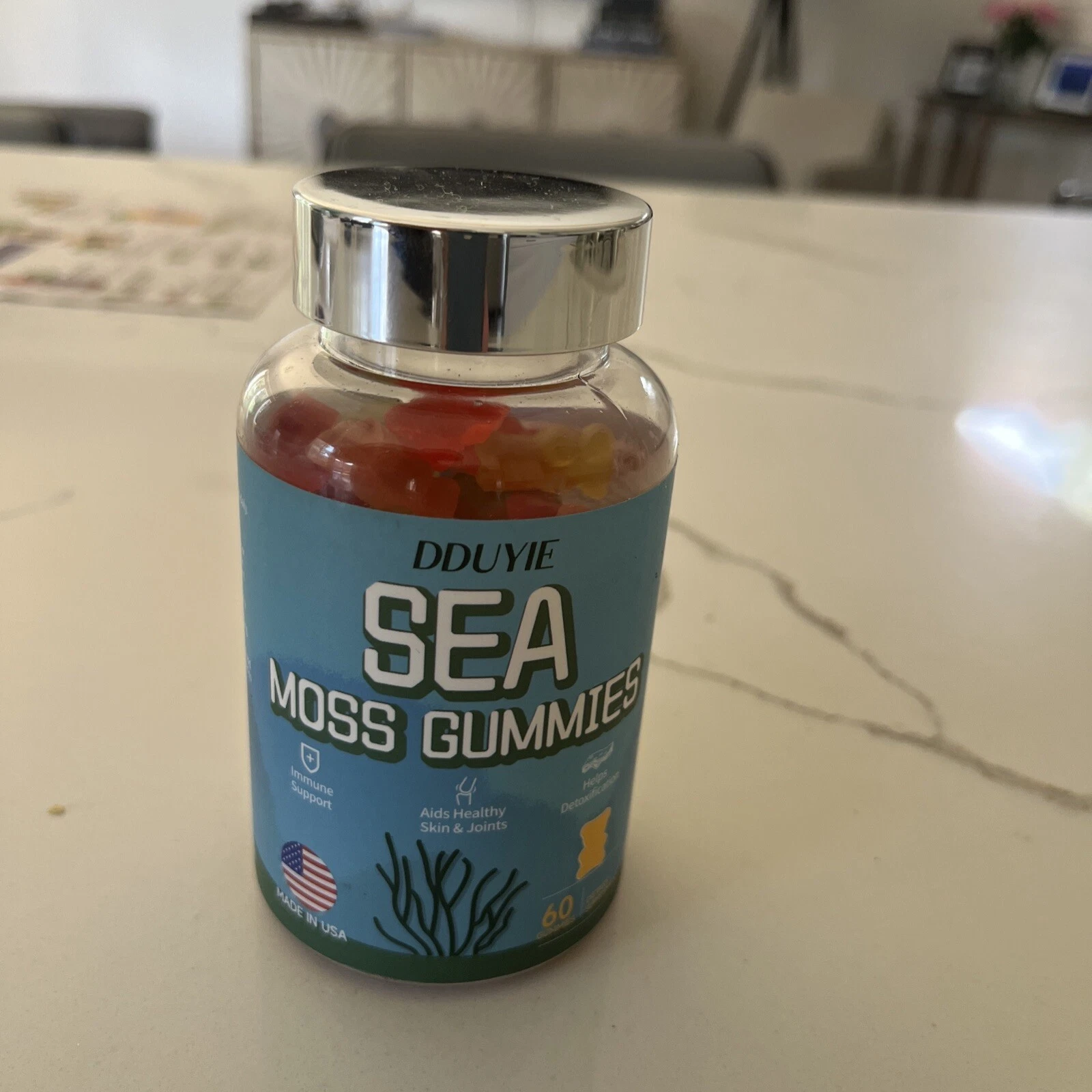 Organic Sea Moss Gummies 60 Gummies Immune Support BRAND NEW & FACTORY SEALED!!!