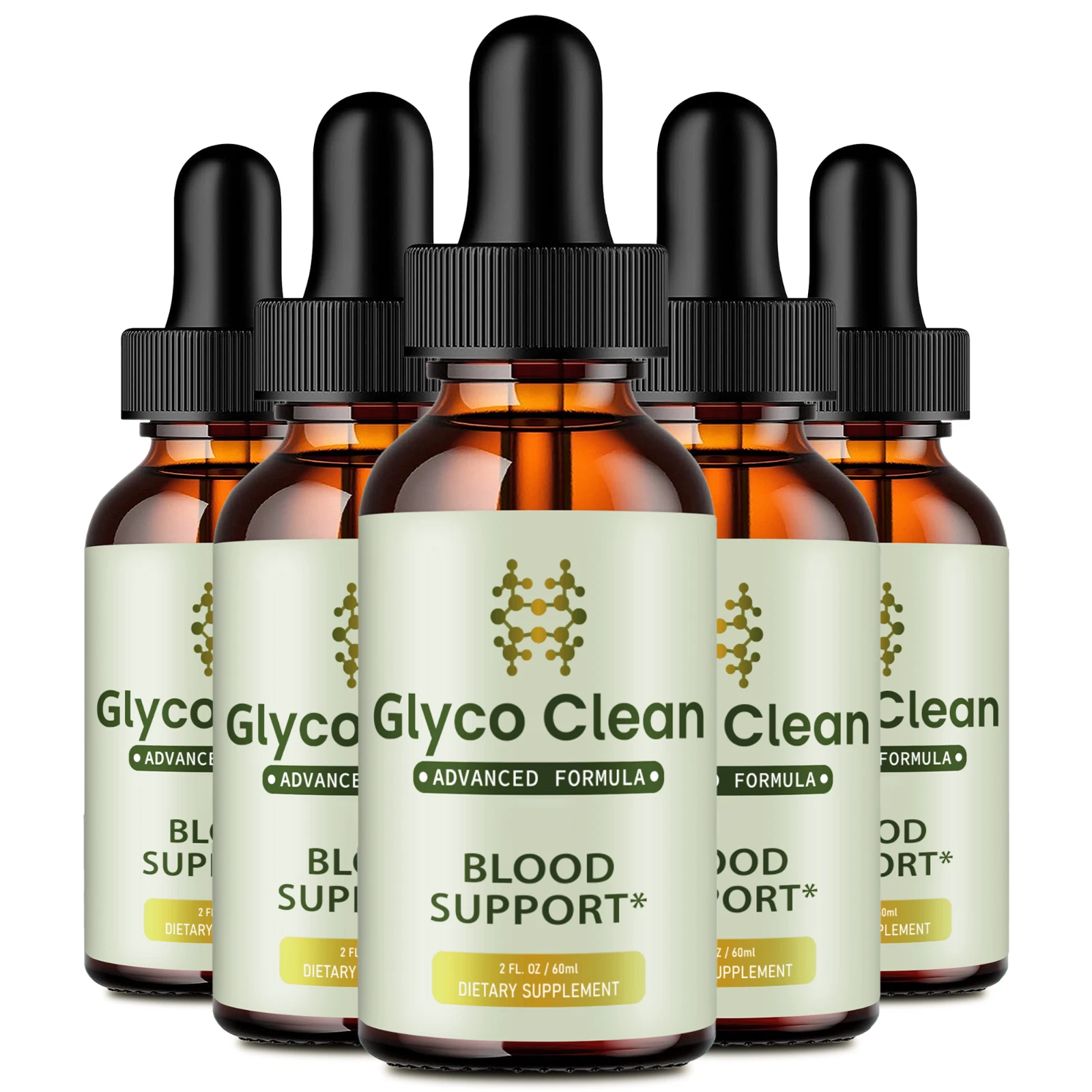 GlycoClean Blood Drops - Glyco Clean Drops for Healthy Blood Supplement (5 Pack)