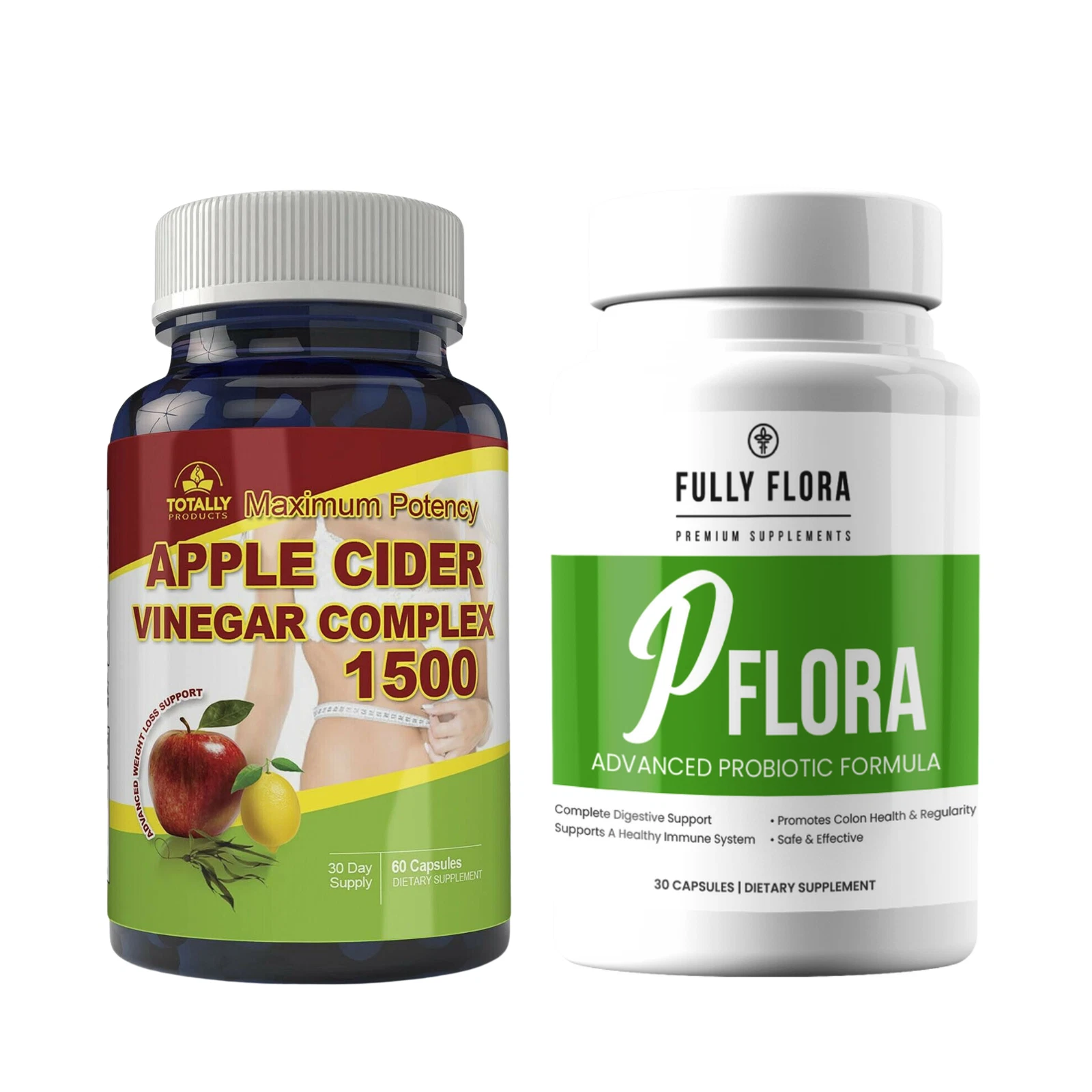 Apple Cider Vinegar Weight Loss Pills PFlora Probiotic Immune Health Supplements