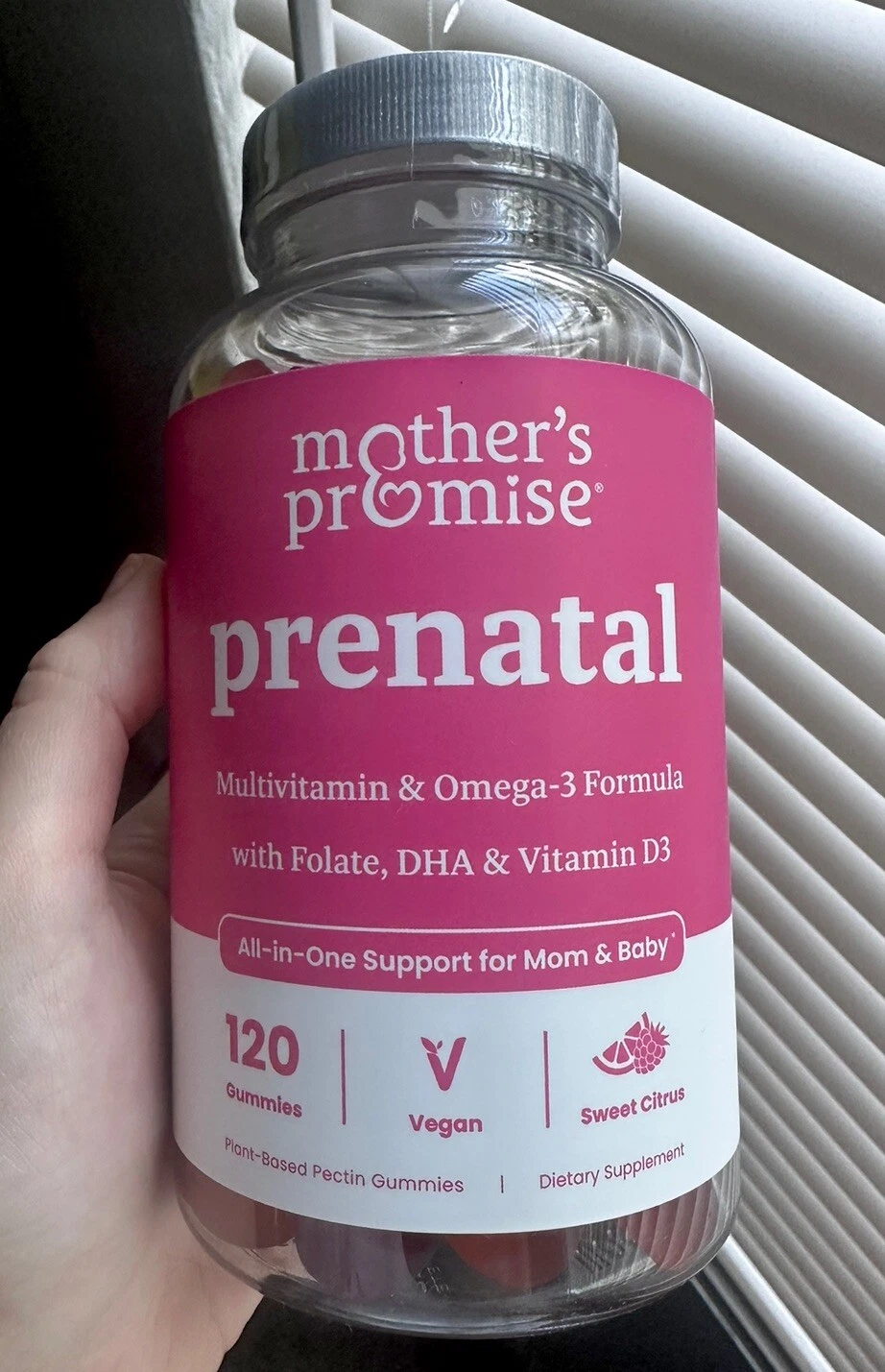 Prenatal vitamin gummies Mother's Promise Exp 05/2026