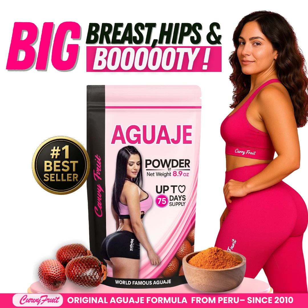 AGUAJE POWDER 8.9 OZ – BIGGER BOOTY, HIPS & BUST – 100% NATURAL CURVE ENHANCER